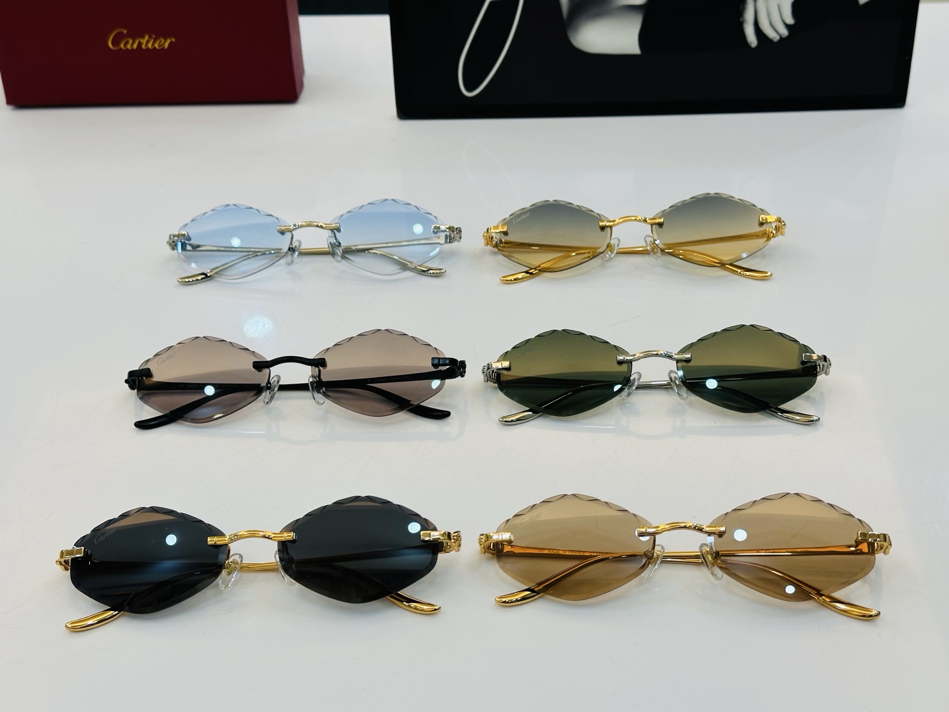 🆕 原版Cartie* 卡家 官网经典款 太阳镜 CT0732S Size：58口18-137  电镀工