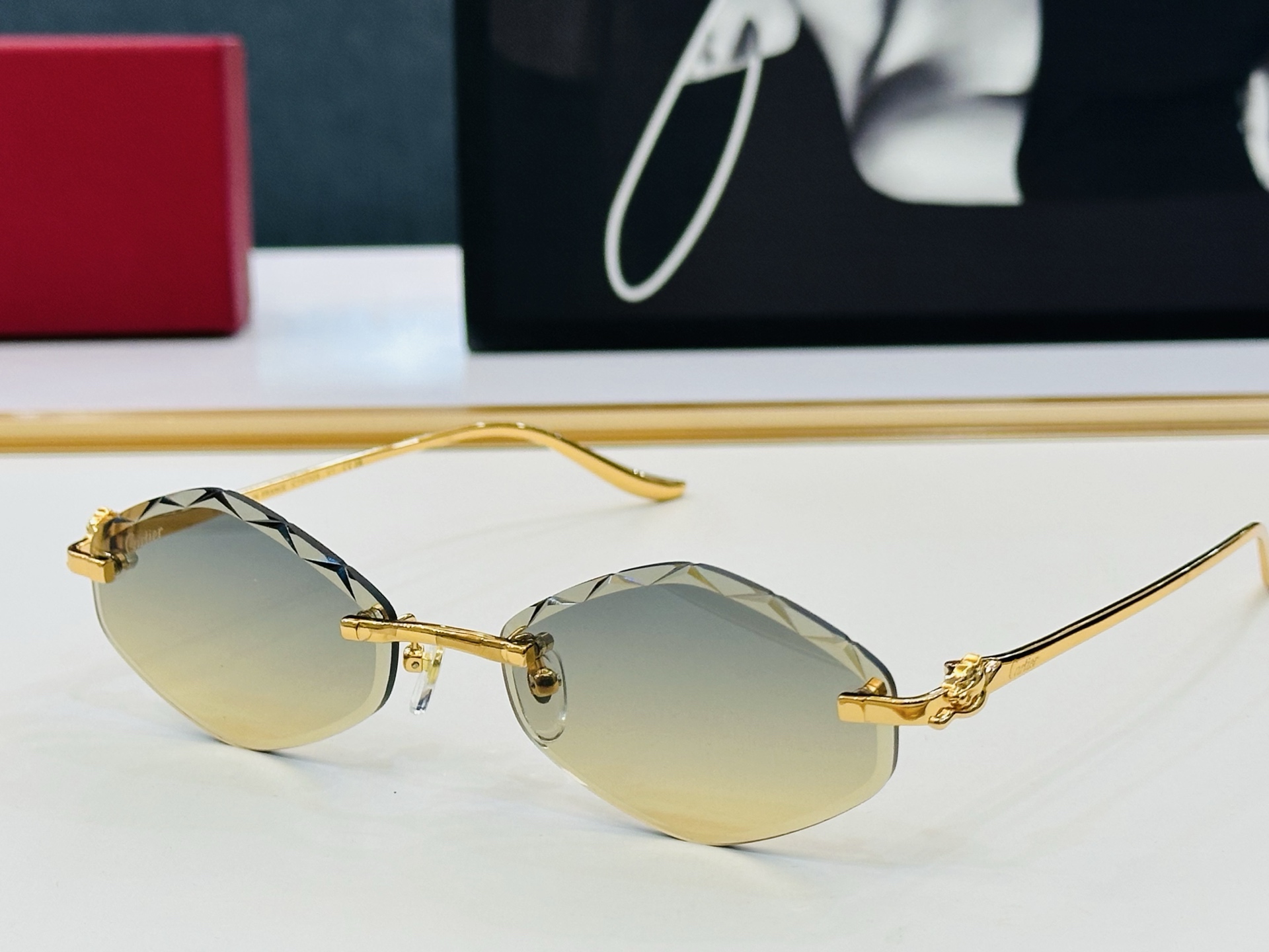 🆕 原版Cartie* 卡家 官网经典款 太阳镜 CT0732S Size：58口18-137  电镀工