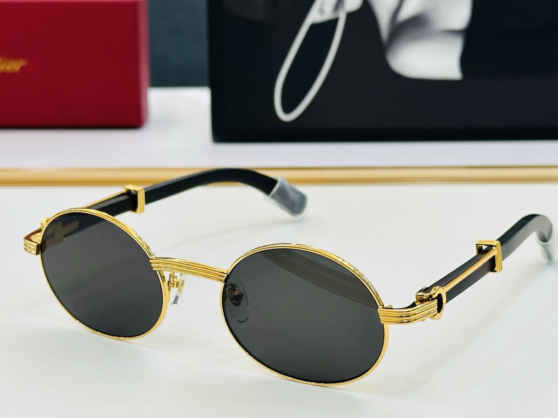 🆕 原版Cartie* 卡家 官网经典款 太阳镜 CT0464S Size：53口22-145 电镀工艺
