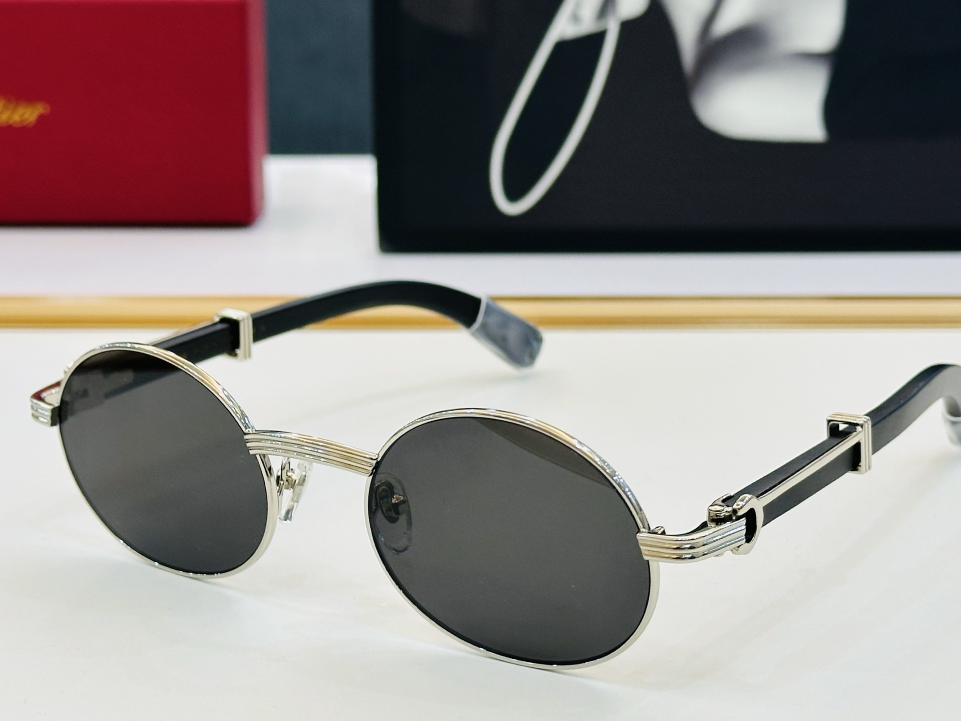 🆕 原版Cartie* 卡家 官网经典款 太阳镜 CT0464S Size：53口22-145 电镀工艺