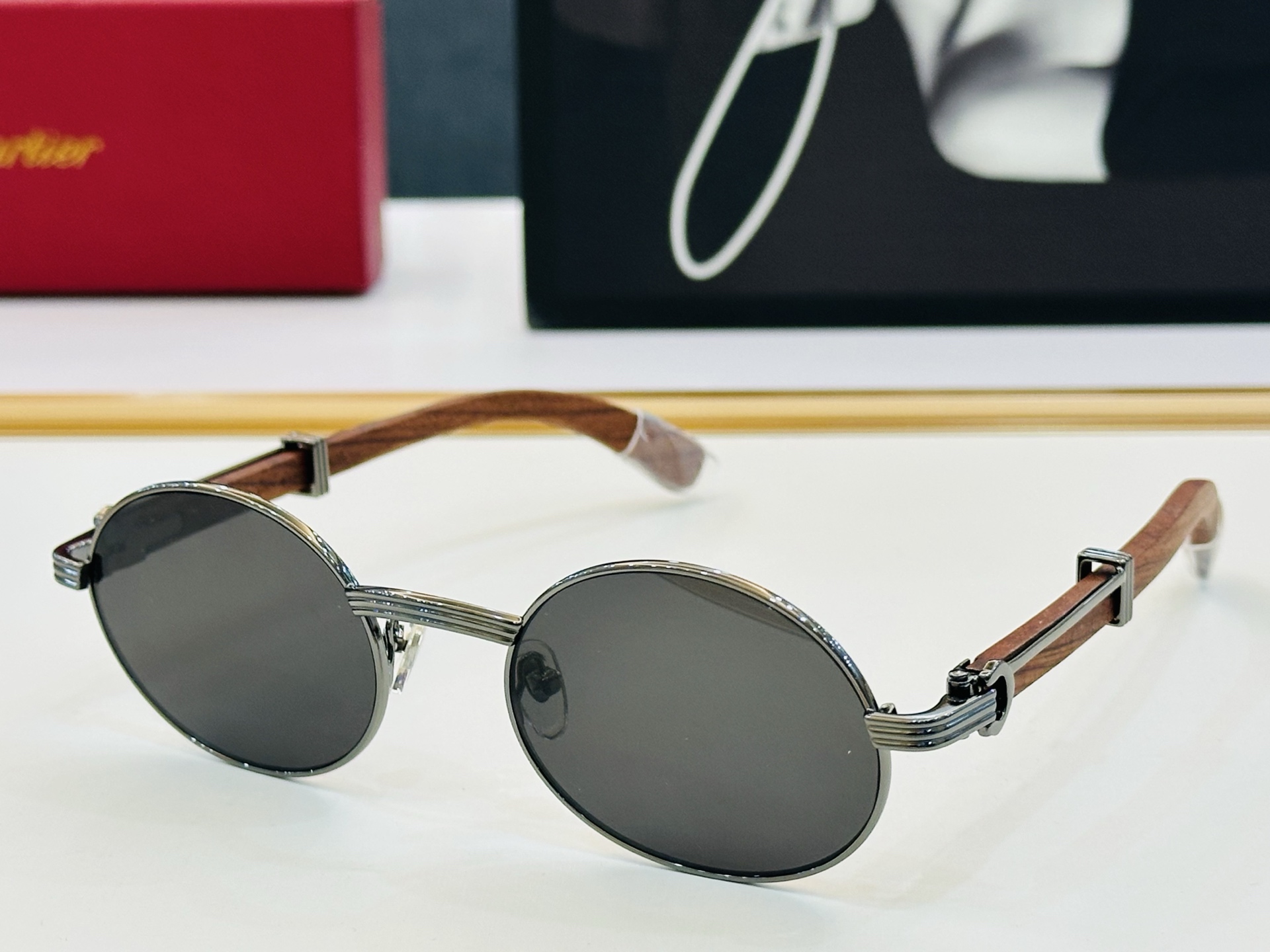 🆕 原版Cartie* 卡家 官网经典款 太阳镜 CT0464S Size：53口22-145 电镀工艺