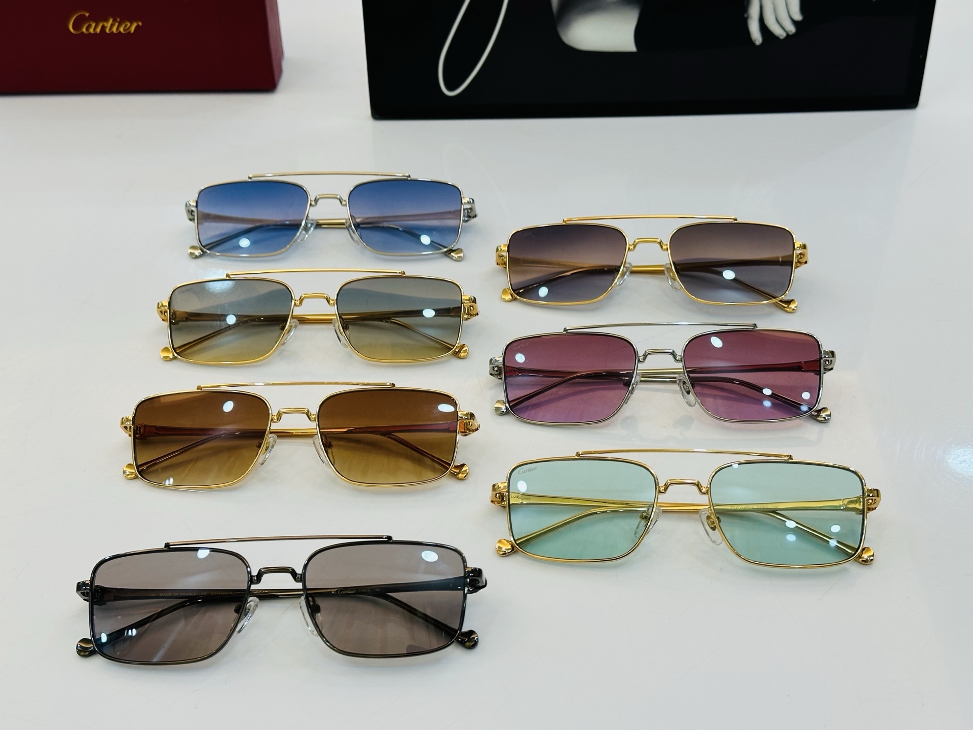 🆕 原版Cartie* 卡家 太阳镜 CT01593LO Size：57口9-142 电镀工艺精湛大牌品