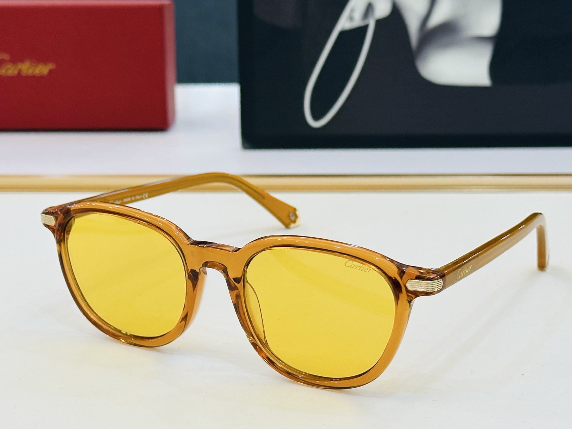 Cartier-卡家 ✨CT0541S Size：53口21-145 不挑脸型 简约大气 时尚休闲 👌👃