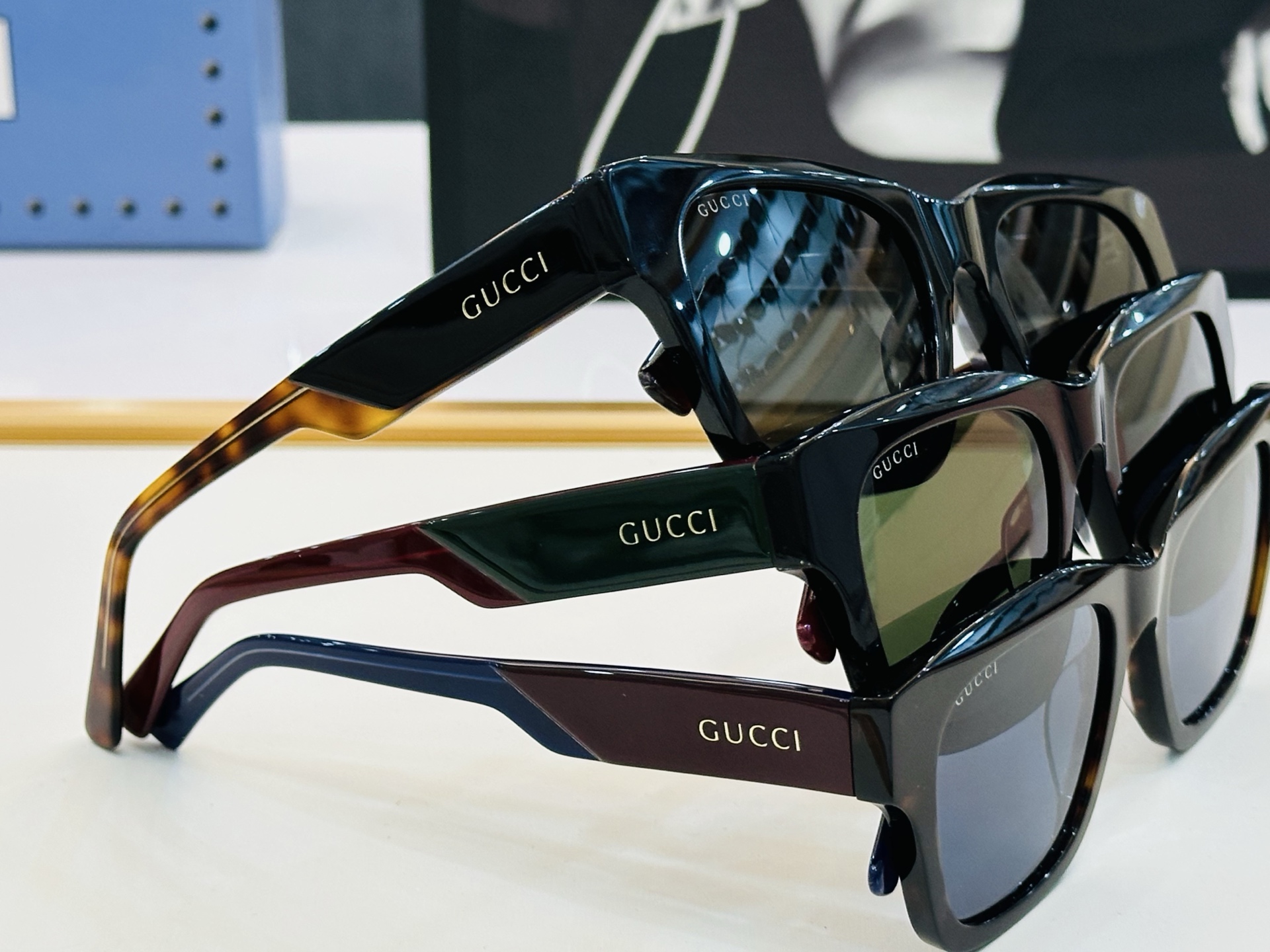 GUCCl*古家 时尚太阳镜 GG1669S Size：52口21-145 🎈超时尚☀☀💝🙏 L镜腿 完