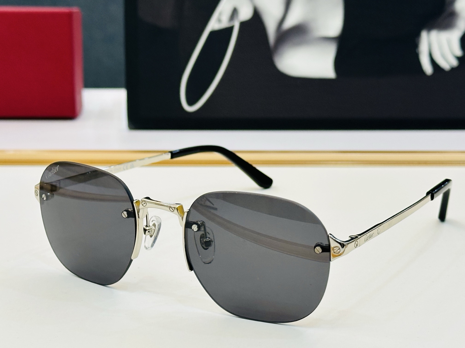Cartie* 卡家 太阳镜 CT0459S Size：53口21-145  电镀工艺精湛气质十足！C男