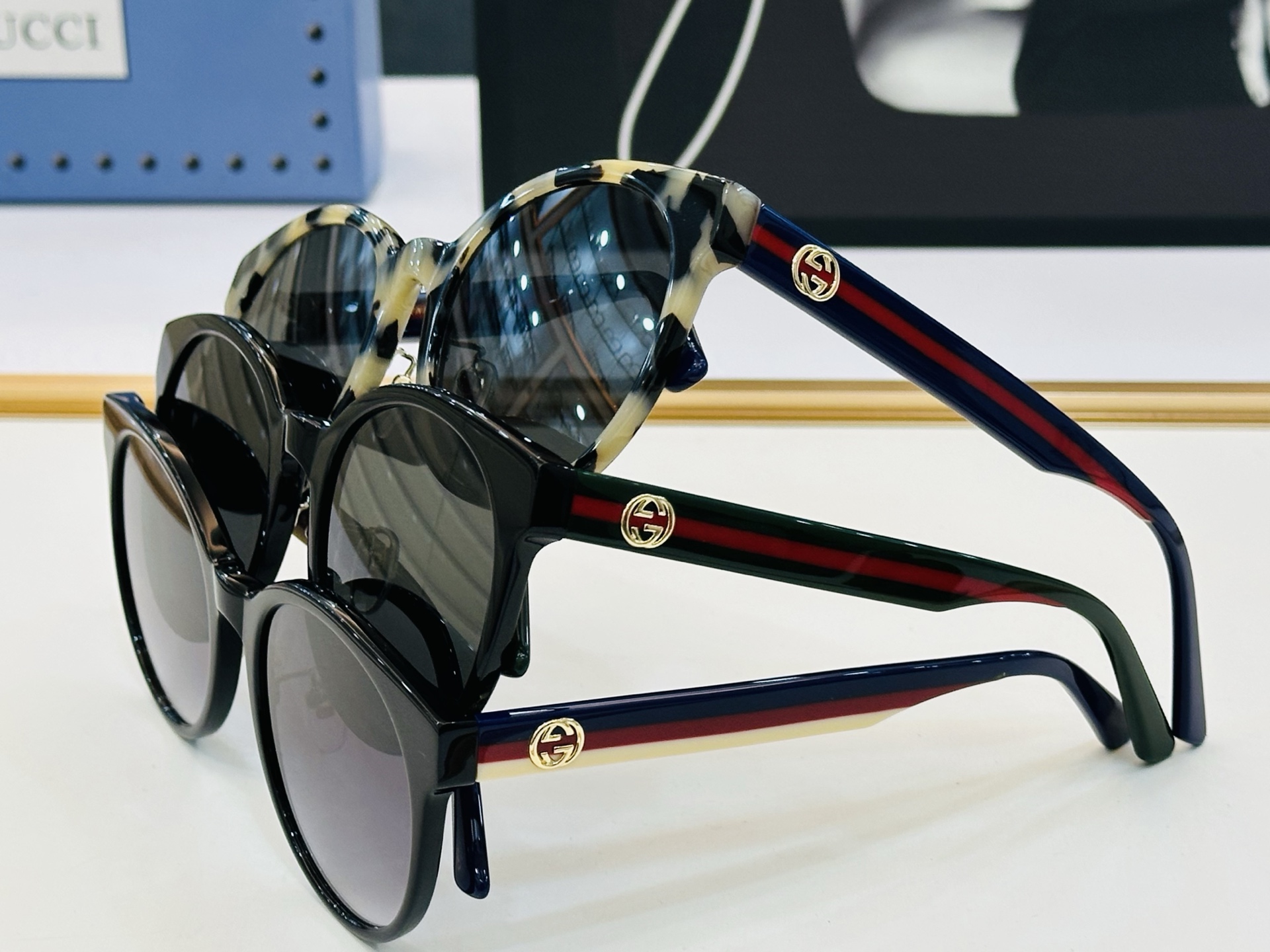 🔺GUCC*🔻 古家GG0416SK Size：54口20-145 原版墨镜搭配镜框🔝🔝时尚靓丽 J个性