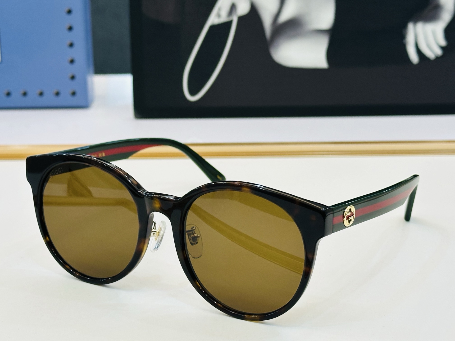 🔺GUCC*🔻 古家GG0416SK Size：54口20-145 原版墨镜搭配镜框🔝🔝时尚靓丽 J个性