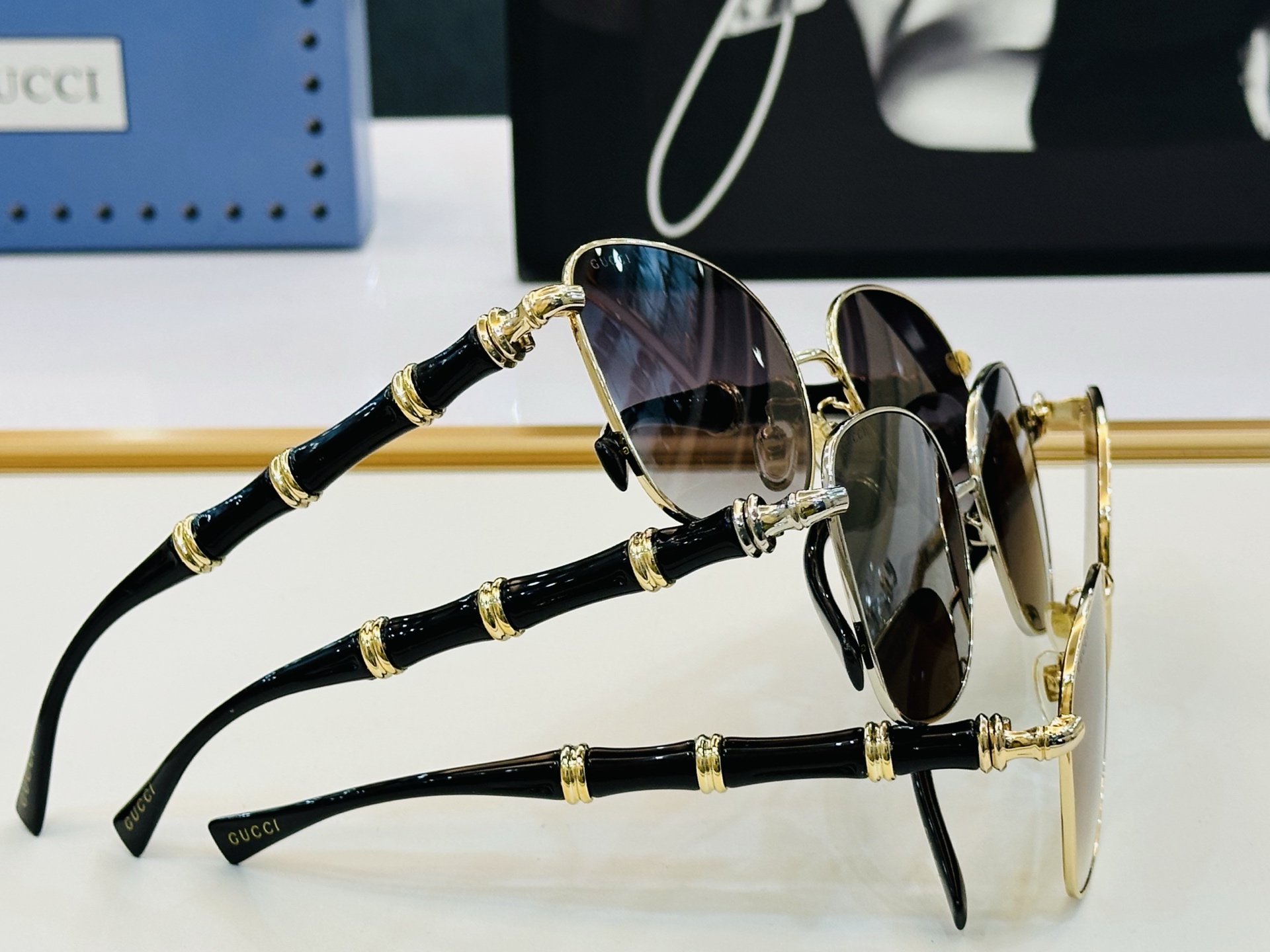 GUCC* 古家 GG2075S 🐝🐝系列 Size：57口18-140   🍁🍁 W超绝品质 。