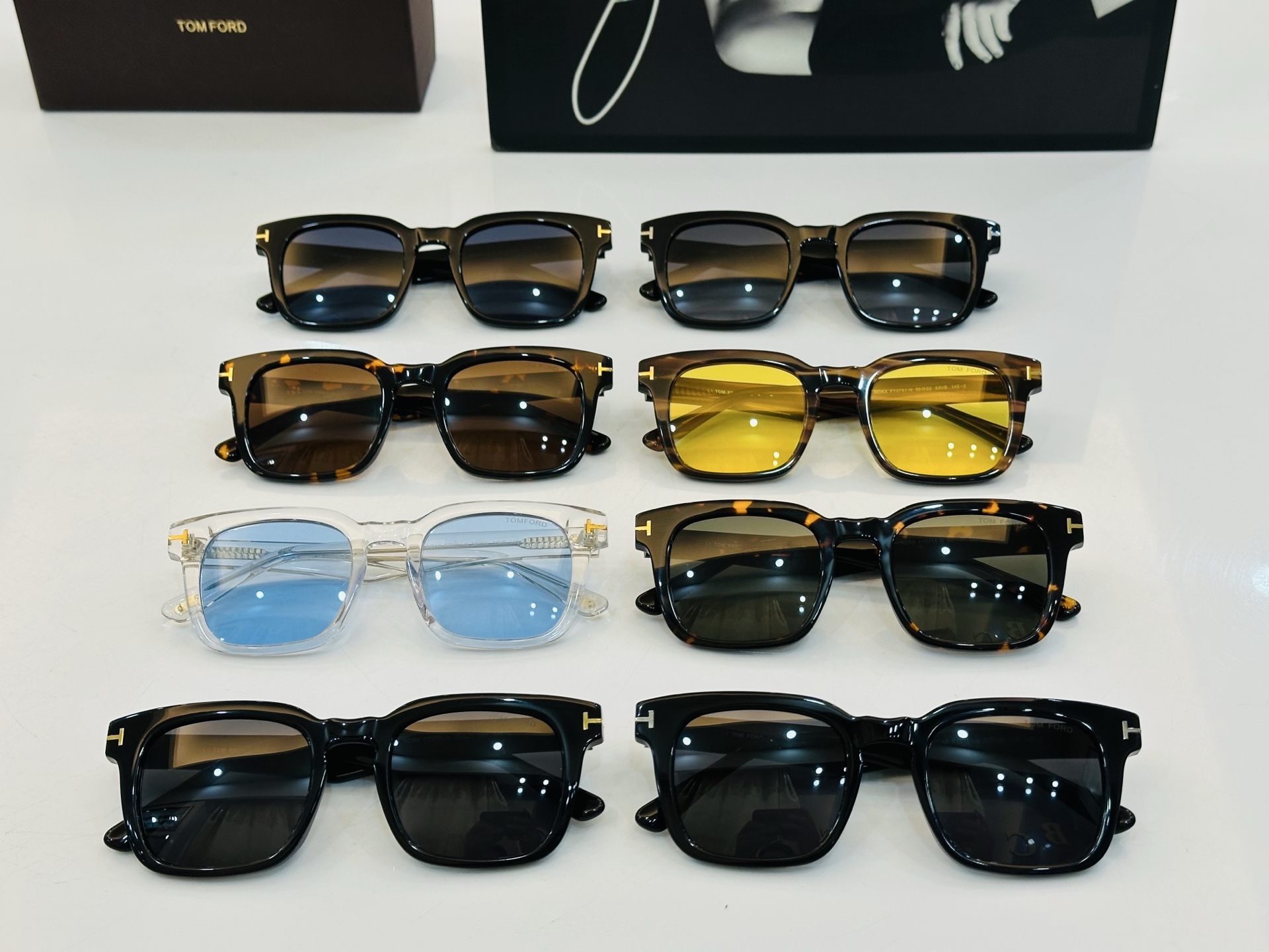 🎉TOM FOR*🎉汤姆家  Model FT0751 Size：50口22-145 时尚框 板材太阳镜