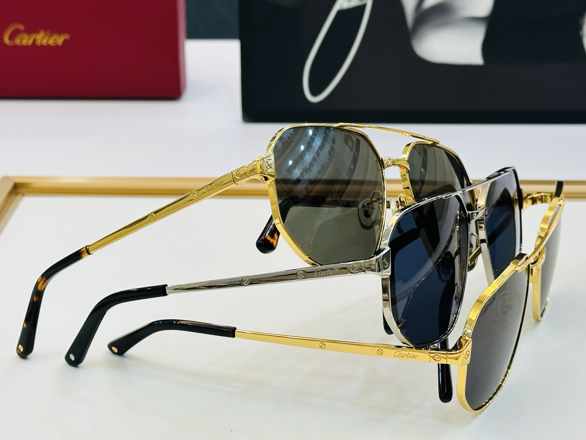 🆕 原版Cartie* 卡家 官网经典款 太阳镜 CT0462S Size：60口16-145  电镀工