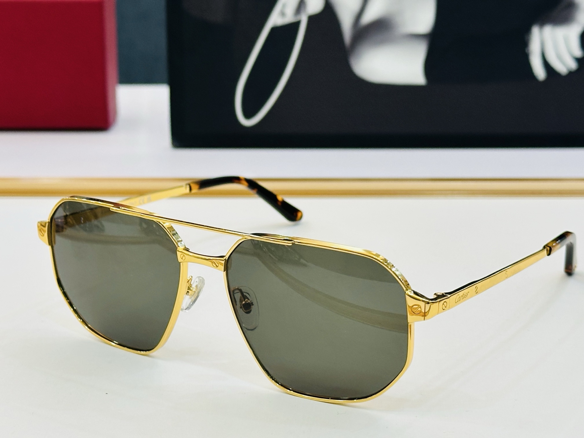 🆕 原版Cartie* 卡家 官网经典款 太阳镜 CT0462S Size：60口16-145  电镀工