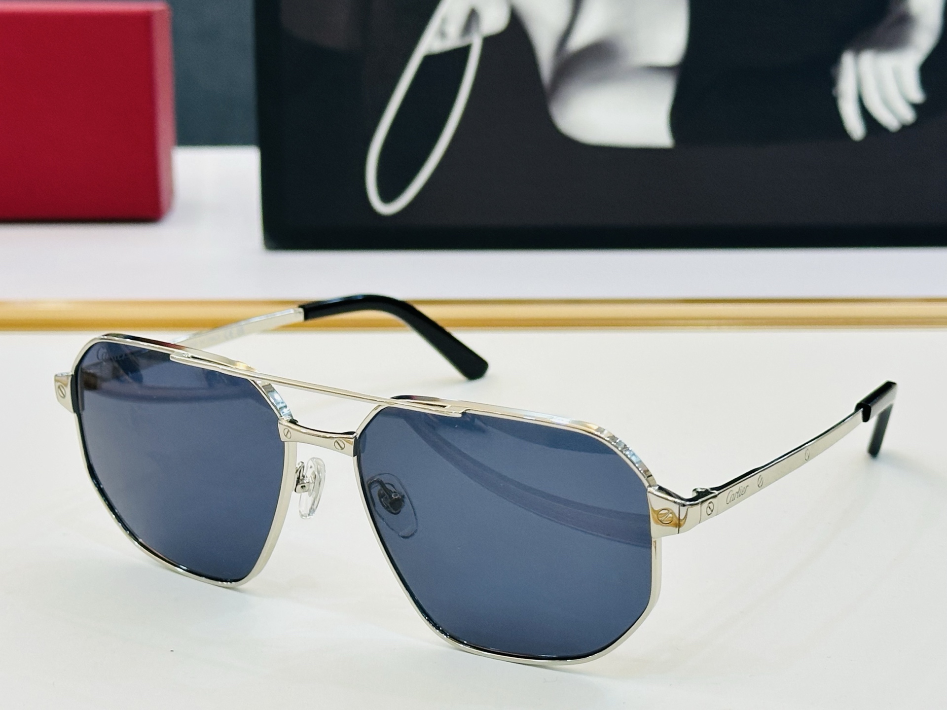 🆕 原版Cartie* 卡家 官网经典款 太阳镜 CT0462S Size：60口16-145  电镀工