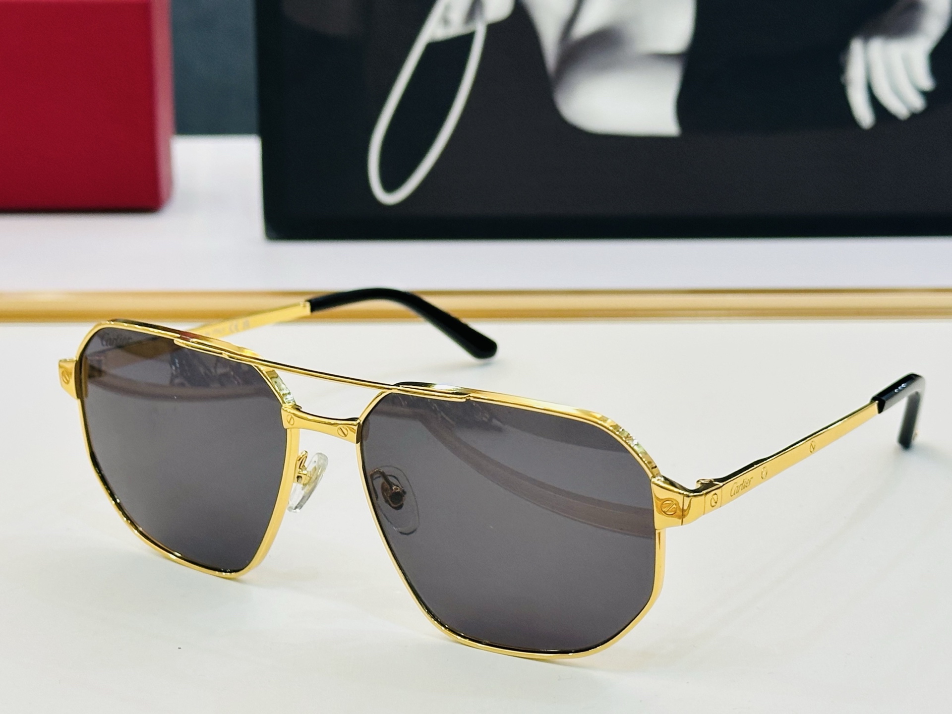 🆕 原版Cartie* 卡家 官网经典款 太阳镜 CT0462S Size：60口16-145  电镀工