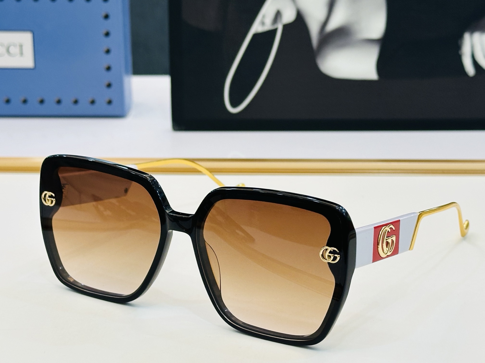 GUCC* 古家 GG1135/S 🐝🐝系列 Size：63口16-145🍁🍁L超绝品质 太阳镜。 