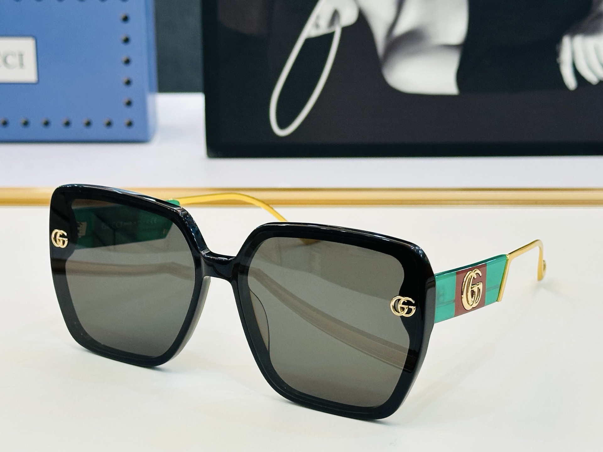 GUCC* 古家 GG1135/S 🐝🐝系列 Size：63口16-145🍁🍁L超绝品质 太阳镜。 