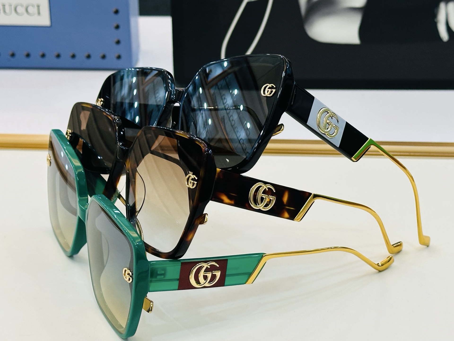 GUCC* 古家 GG1135/S 🐝🐝系列 Size：63口16-145🍁🍁L超绝品质 太阳镜。 