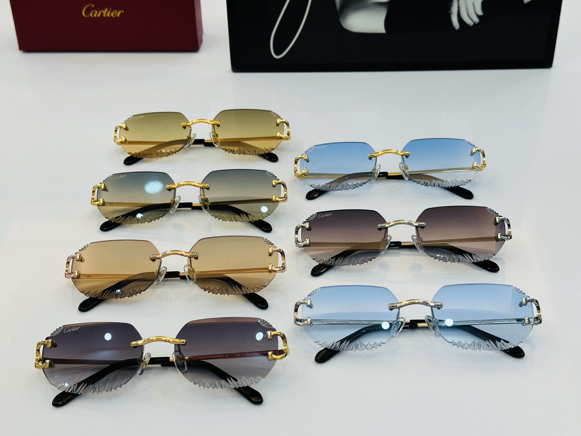 🆕 原版Cartie* 卡家 太阳镜 CT1628  Size：56口18-135  电镀工艺精湛大牌品