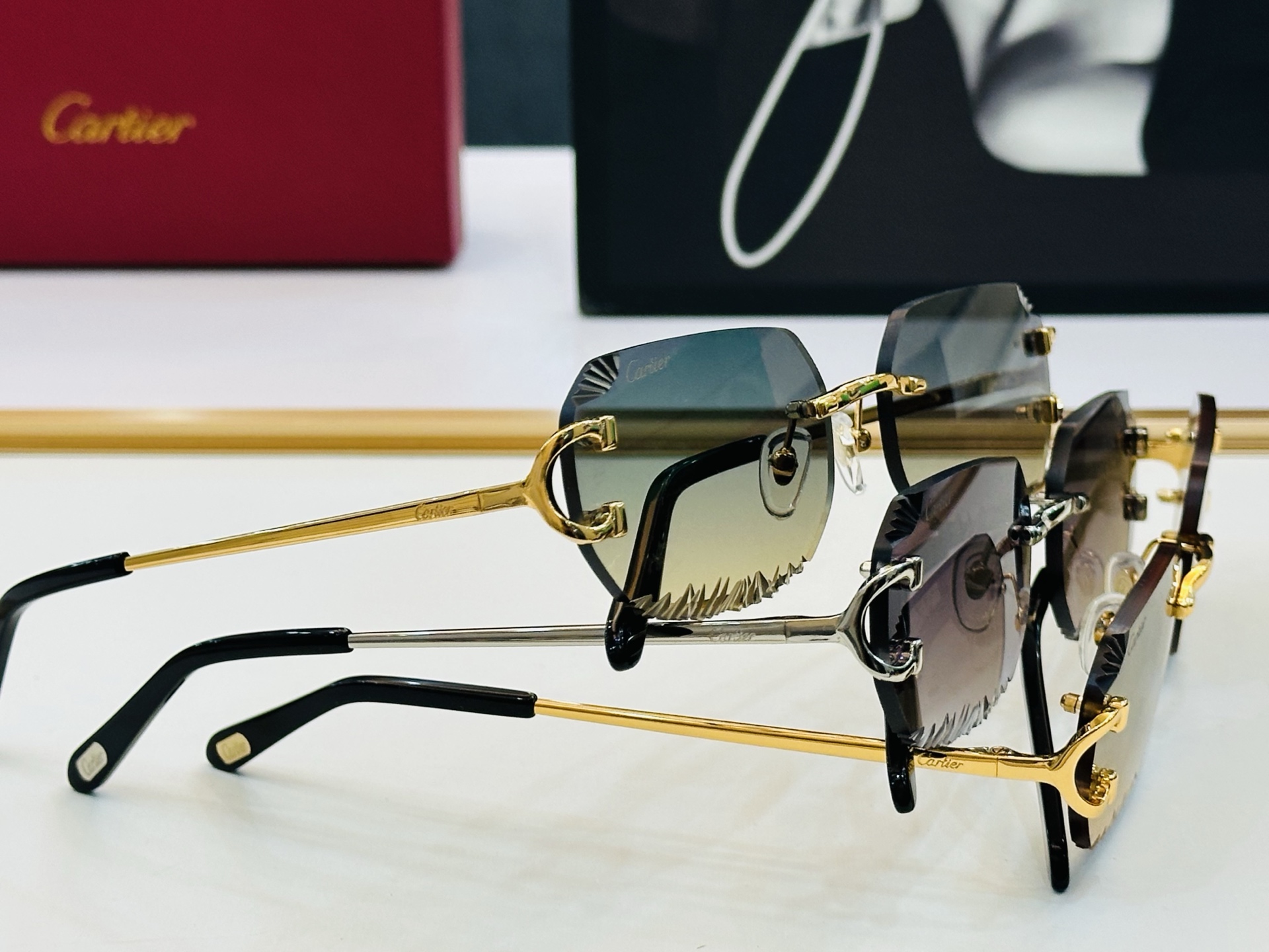 🆕 原版Cartie* 卡家 太阳镜 CT1628  Size：56口18-135  电镀工艺精湛大牌品