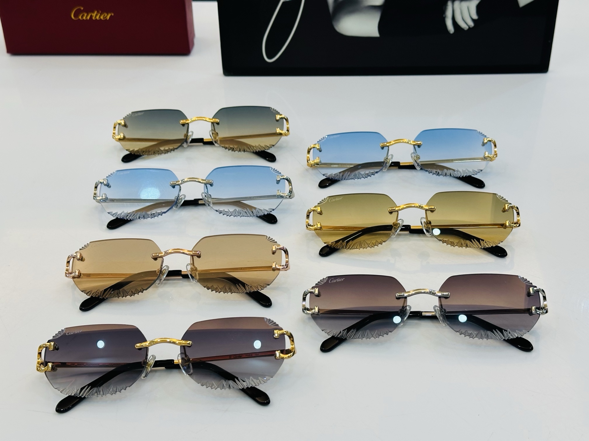 🆕 原版Cartie* 卡家 太阳镜 CT08142   Size：56口17-135 电镀工艺精湛大牌