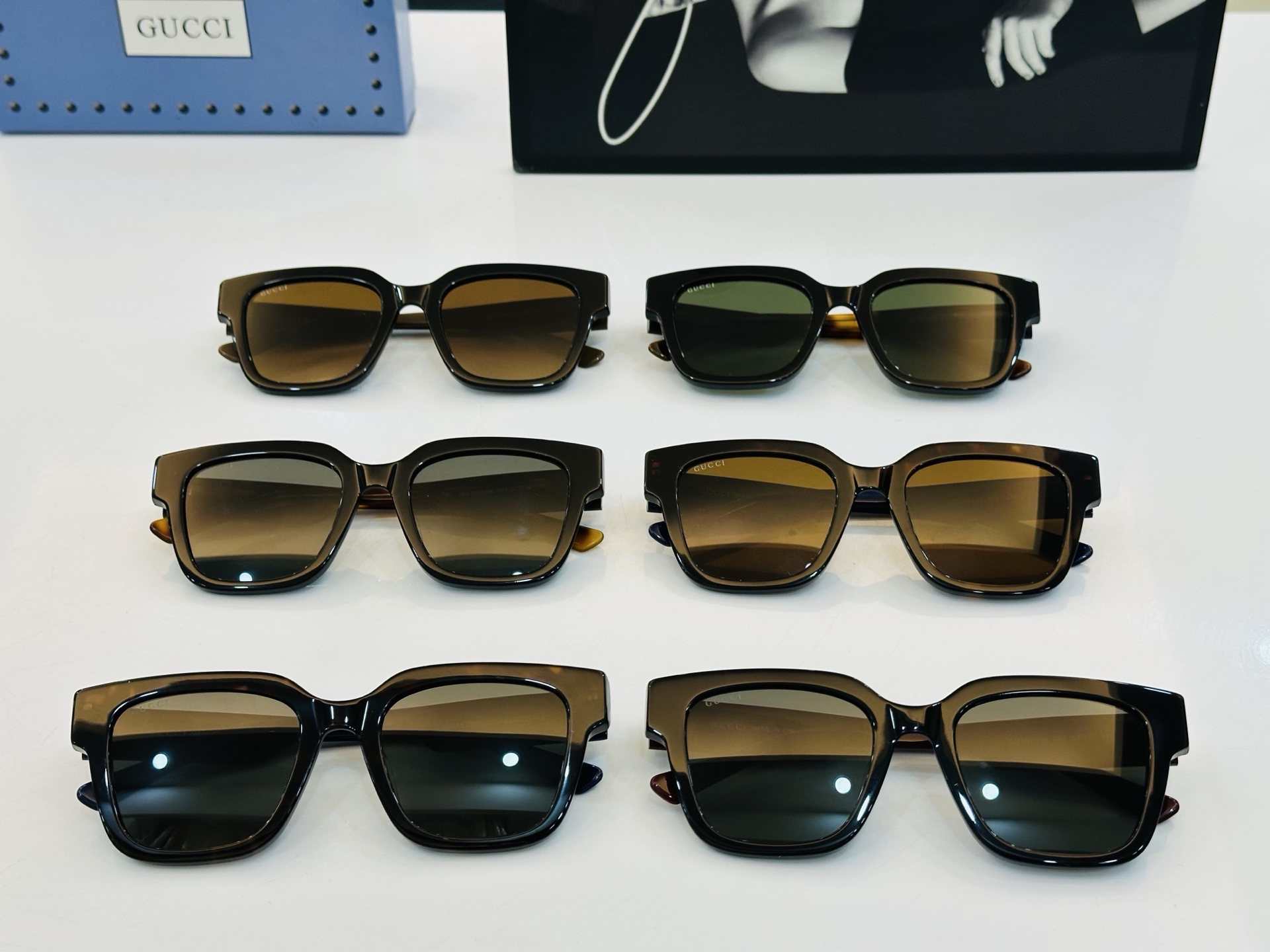 🔺GUCC*🔻 古家GG1670SK Size：52口22-145 原版墨镜搭配镜框🔝🔝时尚靓丽 L个性