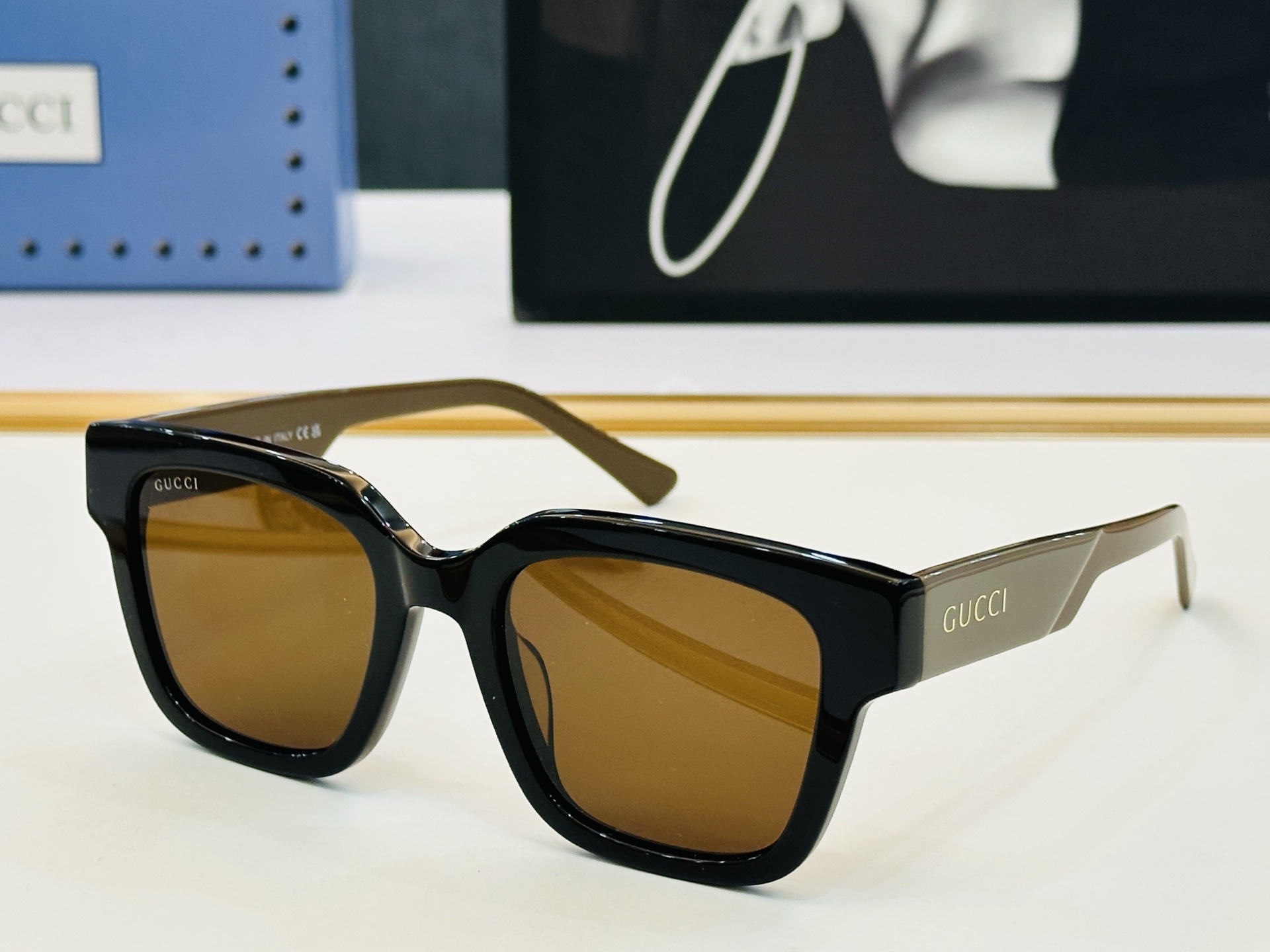 🔺GUCC*🔻 古家GG1670SK Size：52口22-145 原版墨镜搭配镜框🔝🔝时尚靓丽 L个性