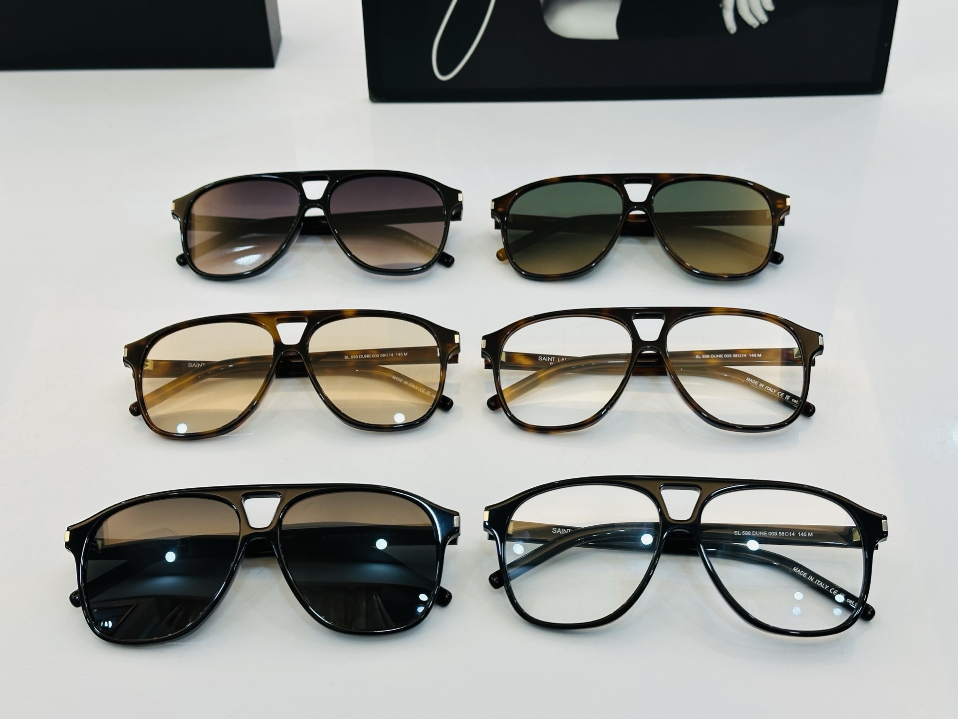 网红爆款 圣罗兰💫SL596  💫Size：58口14-145 金属款设计  1俏皮甜美质感超好 