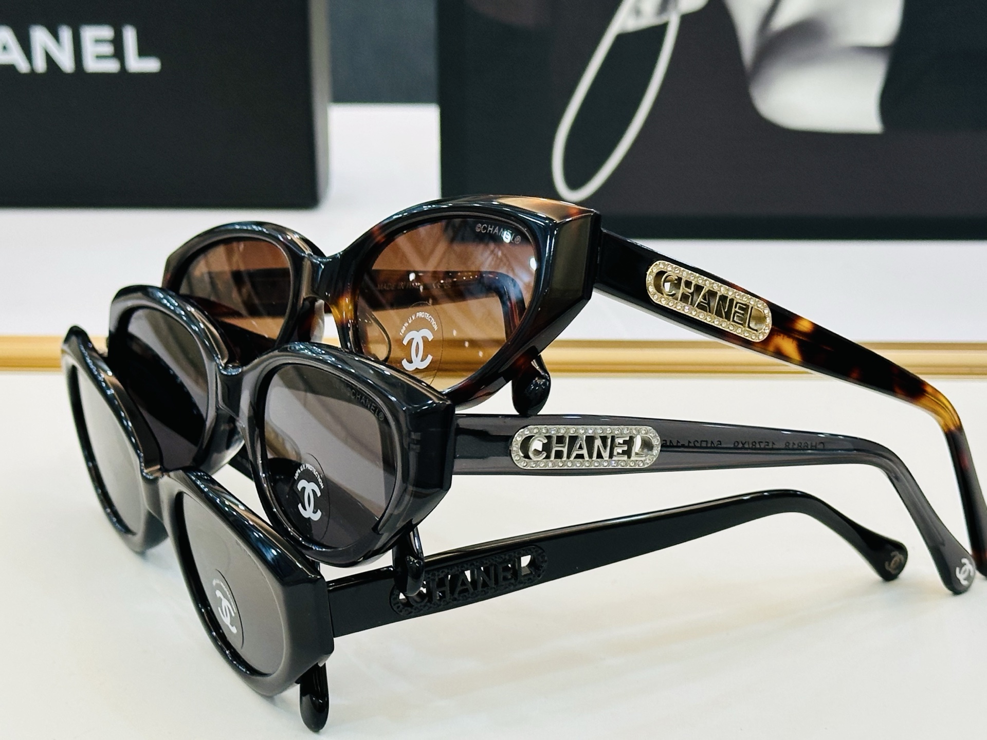 🆕 【CHANE*/香家】MODELCH6818 Size：54口21-145 💅🏻💓B太阳镜 