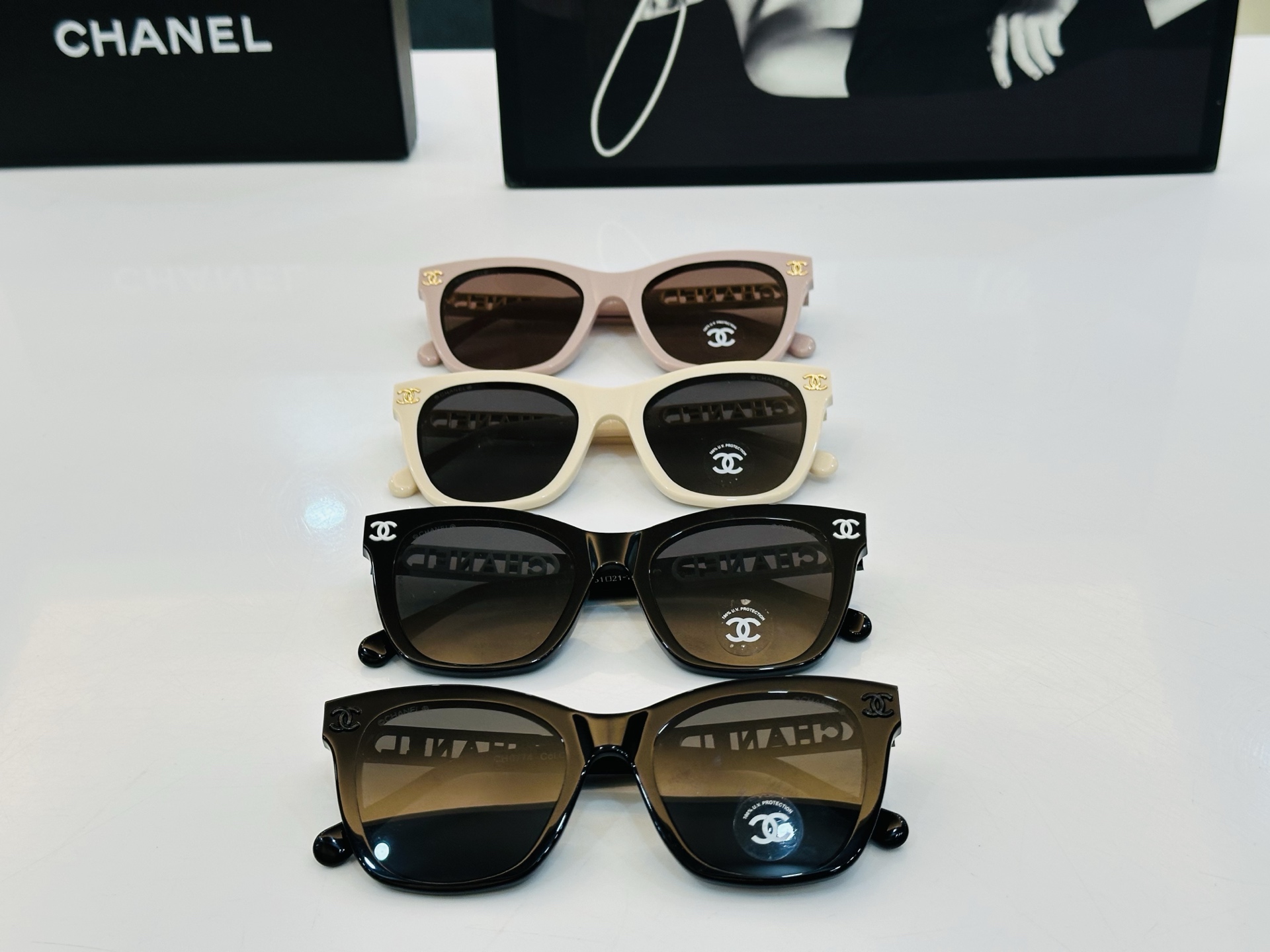 CHANE*香家  CH0774 SIZE：51口21-145 潮流爆款 太阳镜 😍😍立体感十足 高品质