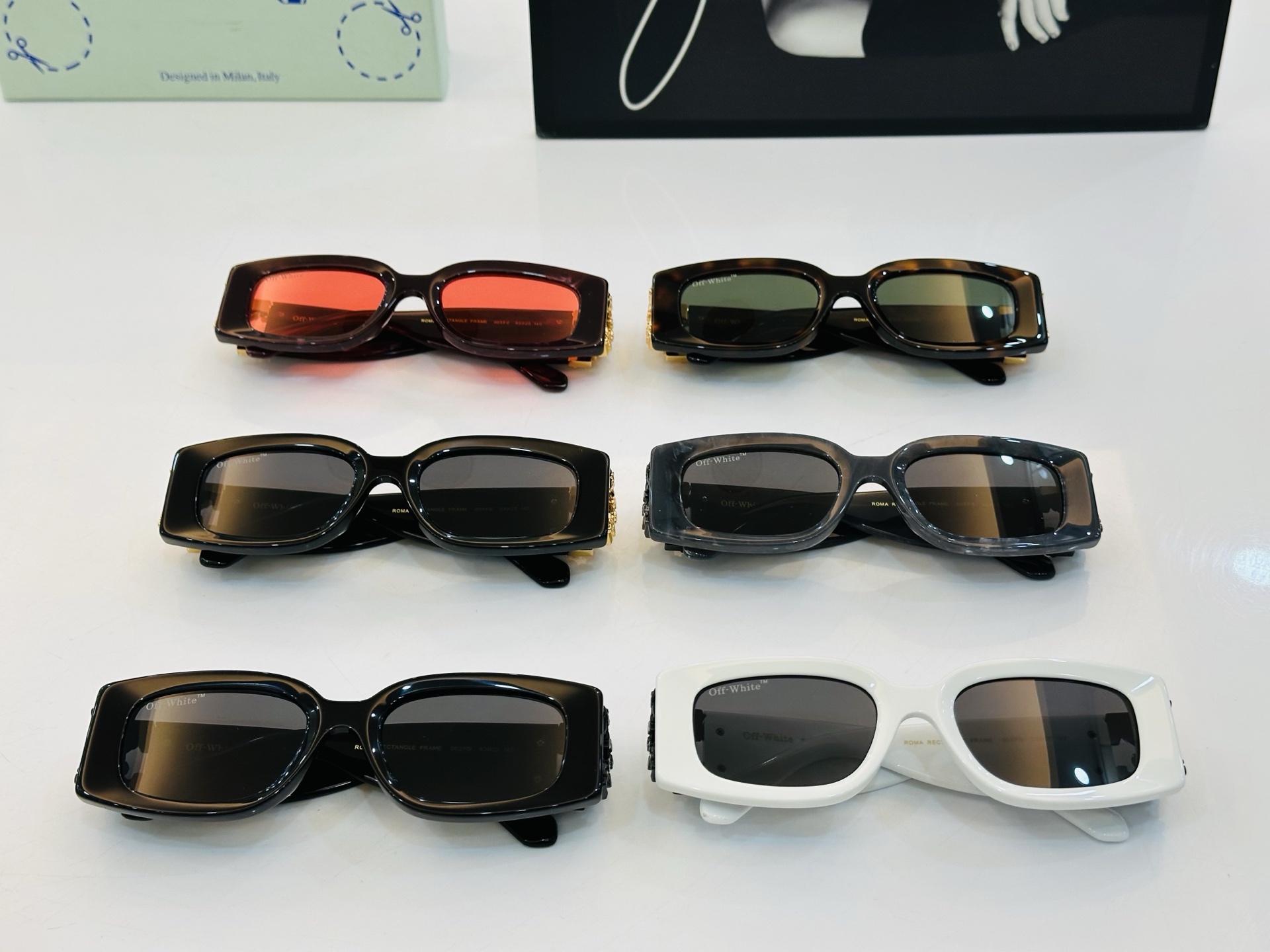 官网款 OFF WHITE MODELFRAME SIZE 53口20-140  b时尚太阳镜 