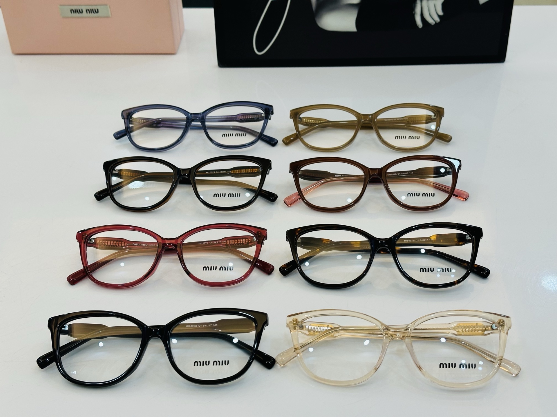 ❤️❤️🆕 谬家 MU03YS  Size：54口17-145      玫瑰得意微笑 Z独具品质 配光