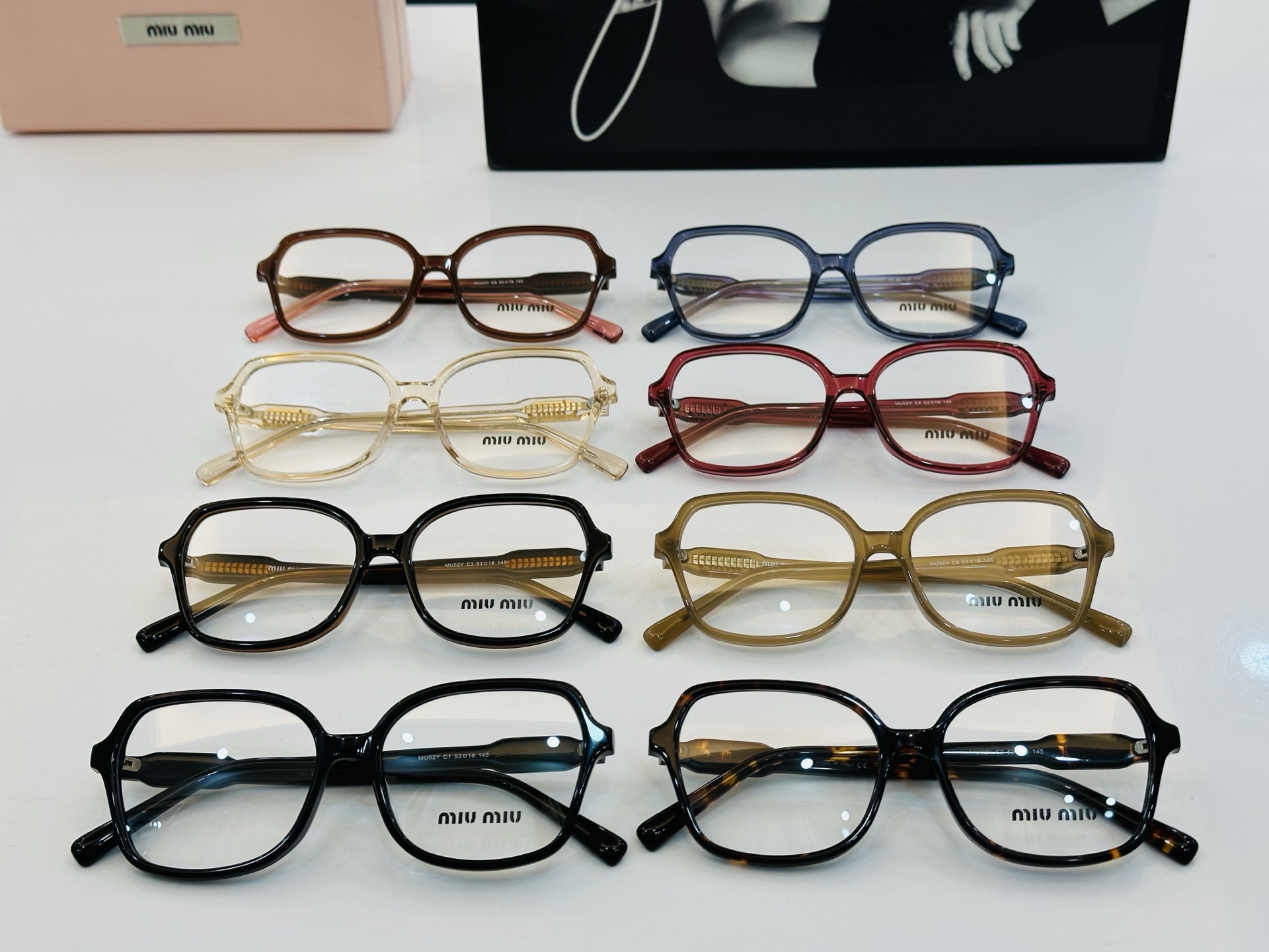 ❤️❤️🆕 谬家 MU02Y Size：53口18-145     玫瑰得意微笑 Z独具品质 配光镜 