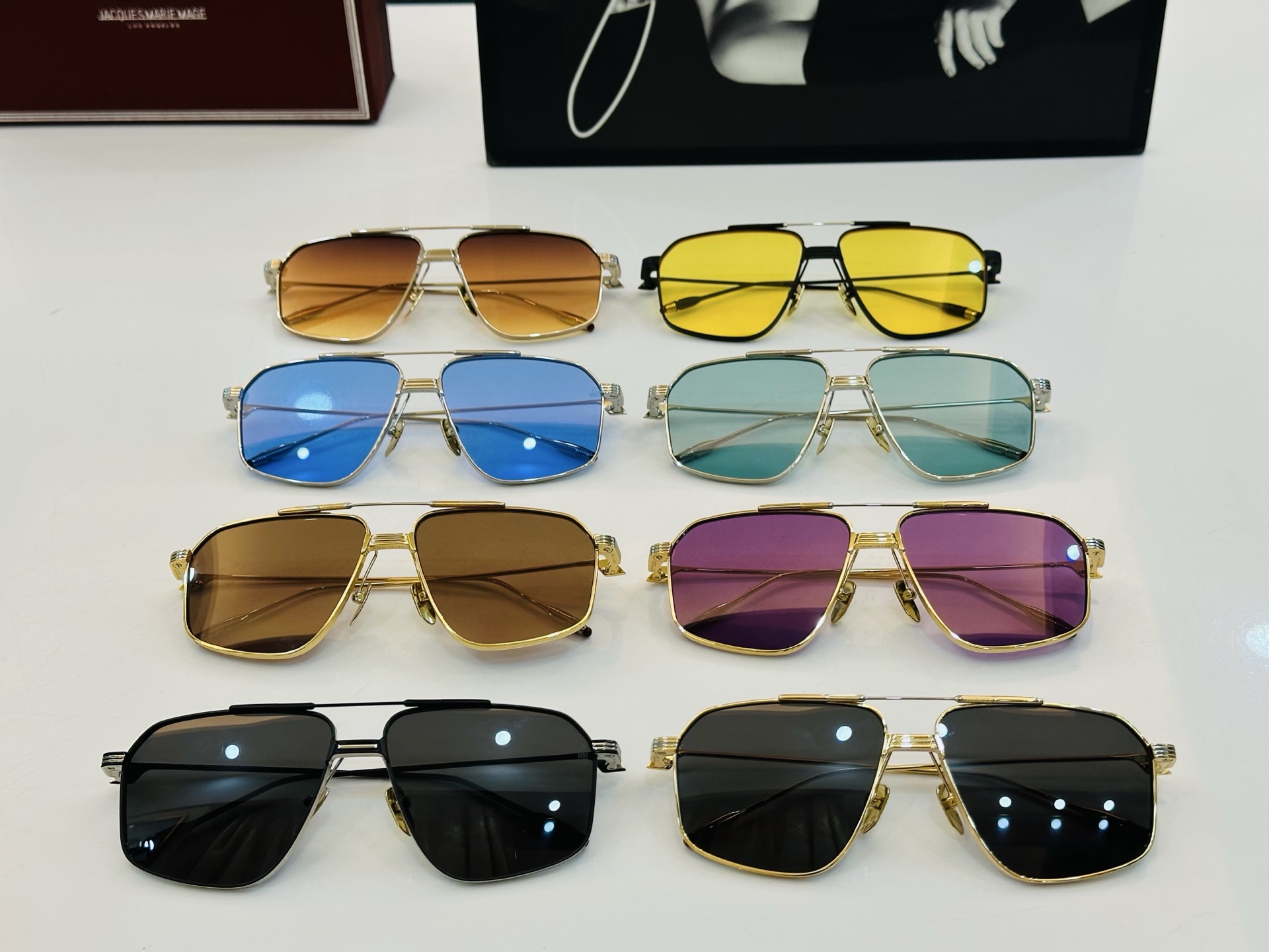 JACQUES MARIE JAGGER 日本手工眼镜 镜框採用上板材打造出  SIZE：51口23-1