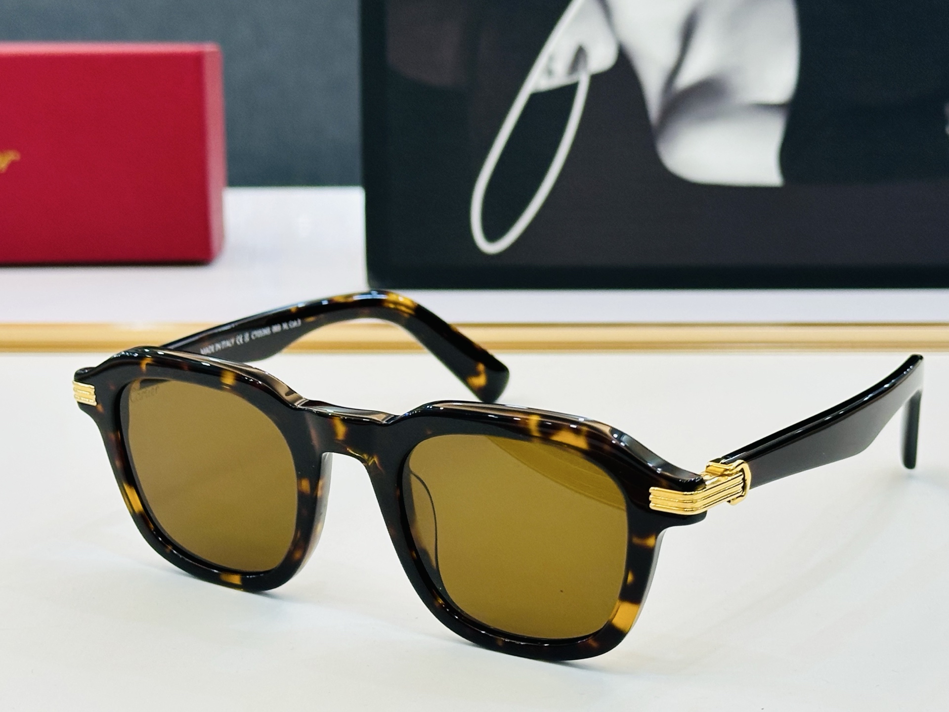 Cartier-卡家 ✨CT0035S  Size：52口19-145 不挑脸型 简约大气 时尚休闲 👌