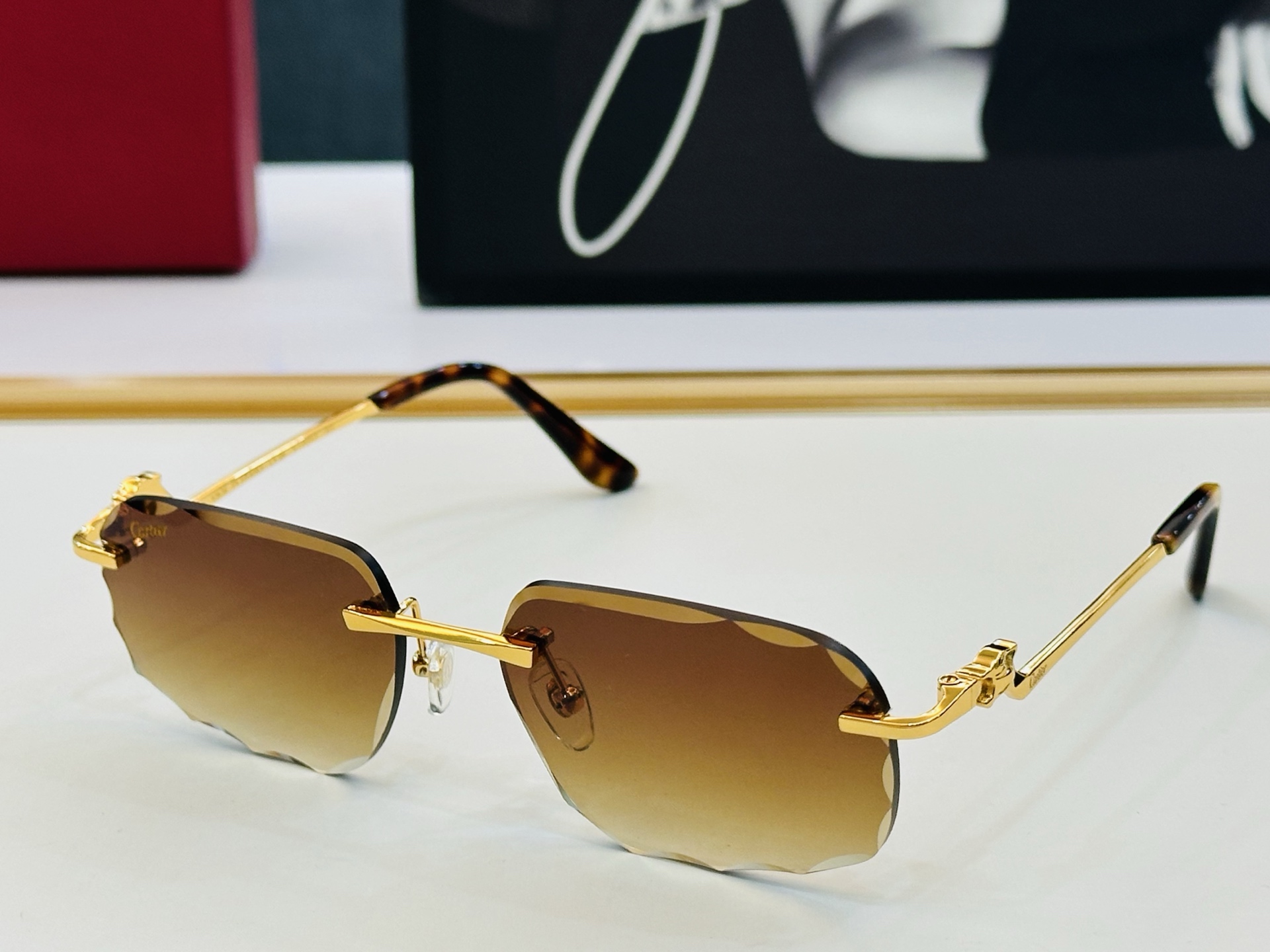 🆕 原版Cartie* 卡家 官网经典款 太阳镜 CT0120O Size：57口17-140   电镀