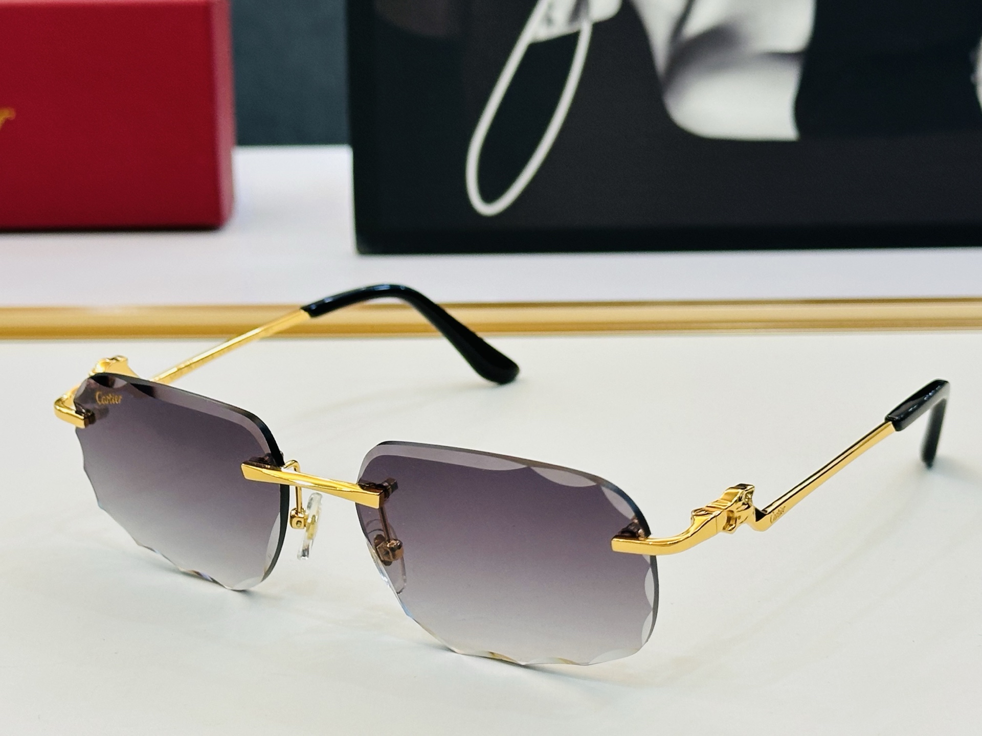 🆕 原版Cartie* 卡家 官网经典款 太阳镜 CT0120O Size：57口17-140   电镀