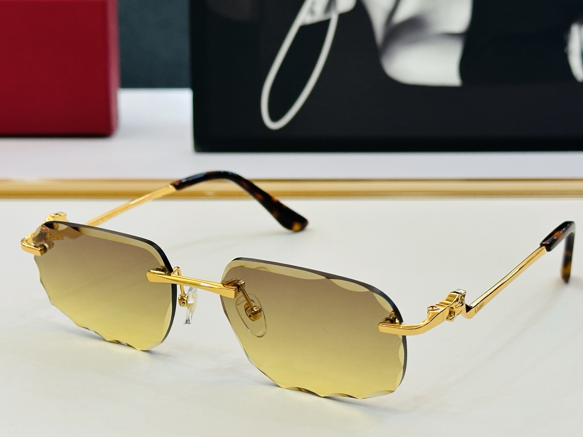 🆕 原版Cartie* 卡家 官网经典款 太阳镜 CT0120O Size：57口17-140   电镀