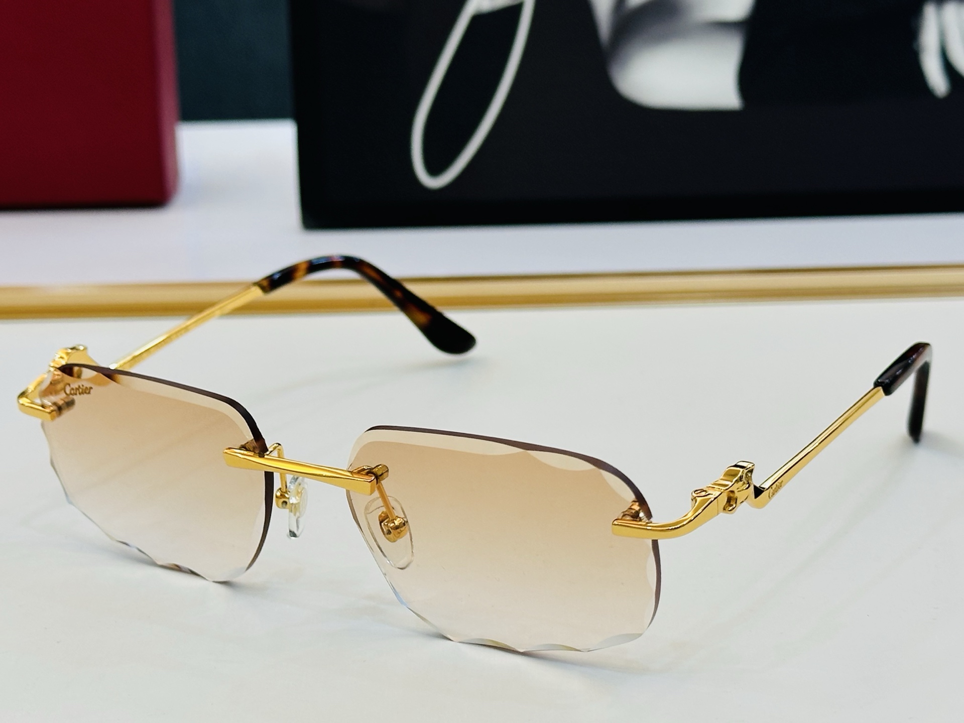 🆕 原版Cartie* 卡家 官网经典款 太阳镜 CT0120O Size：57口17-140   电镀