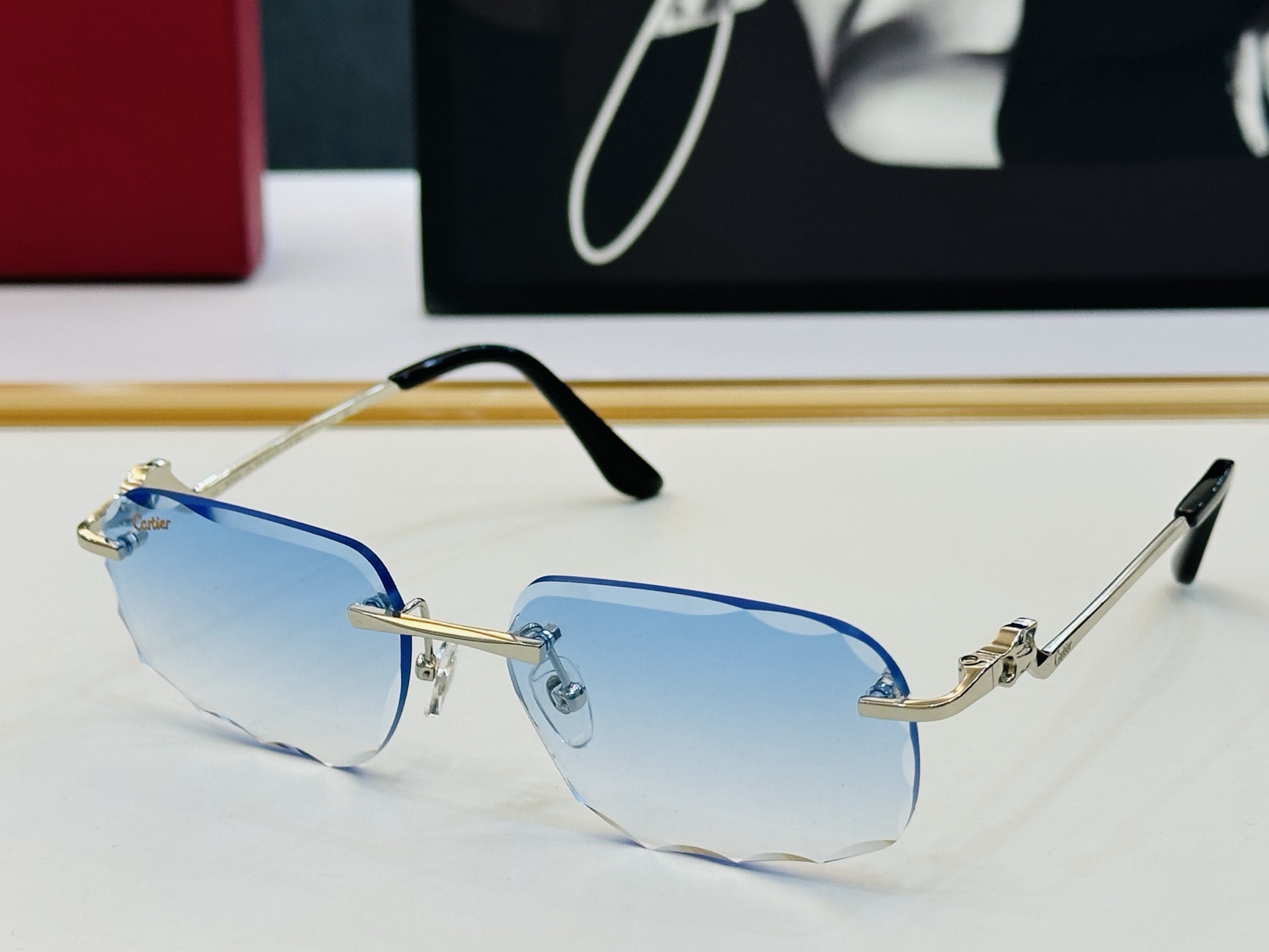 🆕 原版Cartie* 卡家 官网经典款 太阳镜 CT0120O Size：57口17-140   电镀