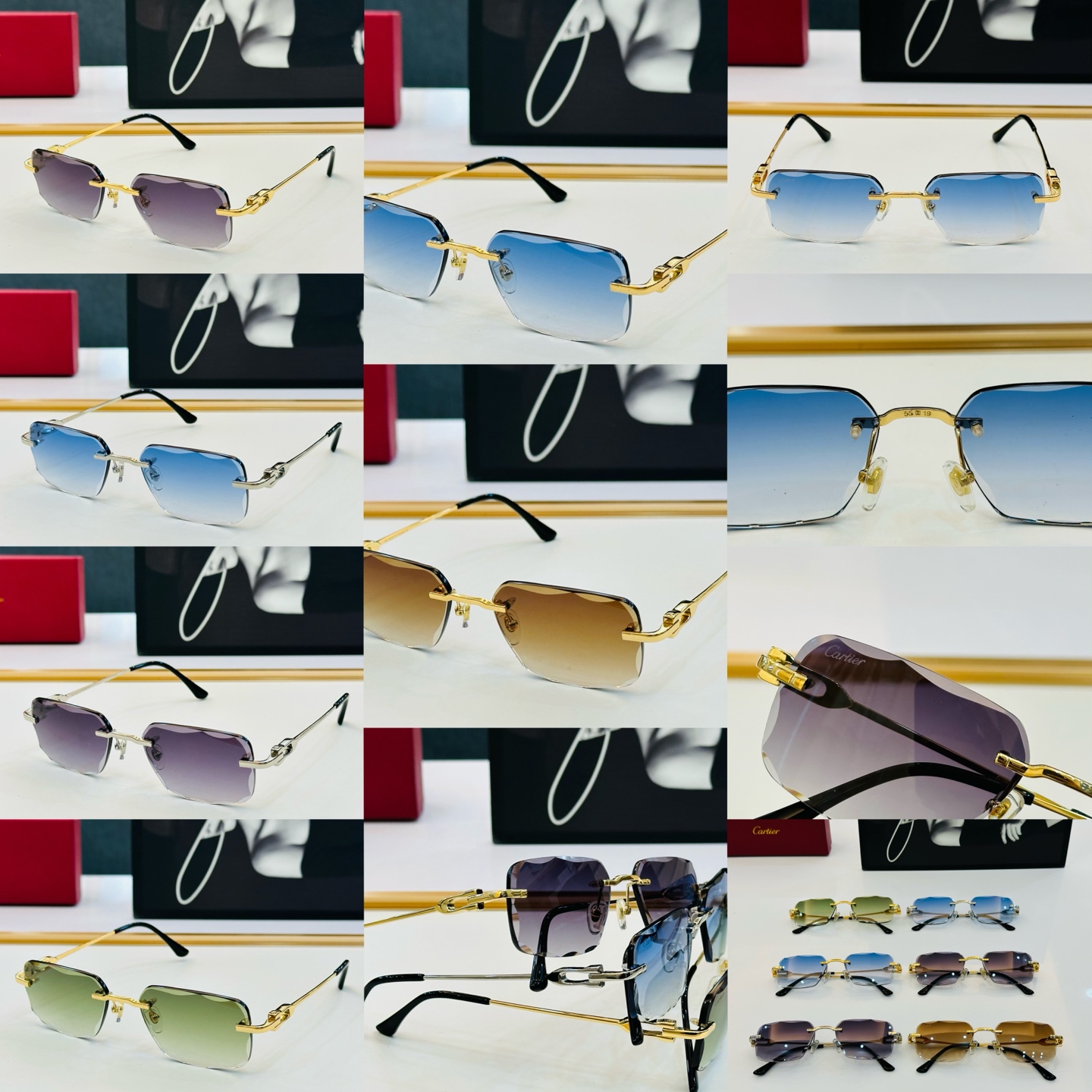 Cartie* 卡家 CT0045 太阳镜 Size：55口19-145  工艺精湛气质十足！A男女同款