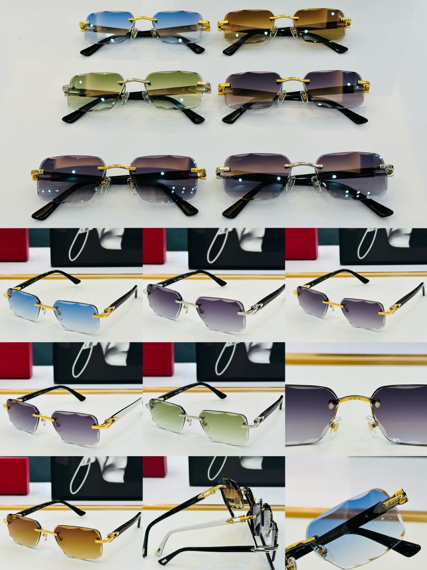 Cartie* 卡家 CT0047 太阳镜 Size：55口18-140 工艺精湛气质十足！A男女同款 