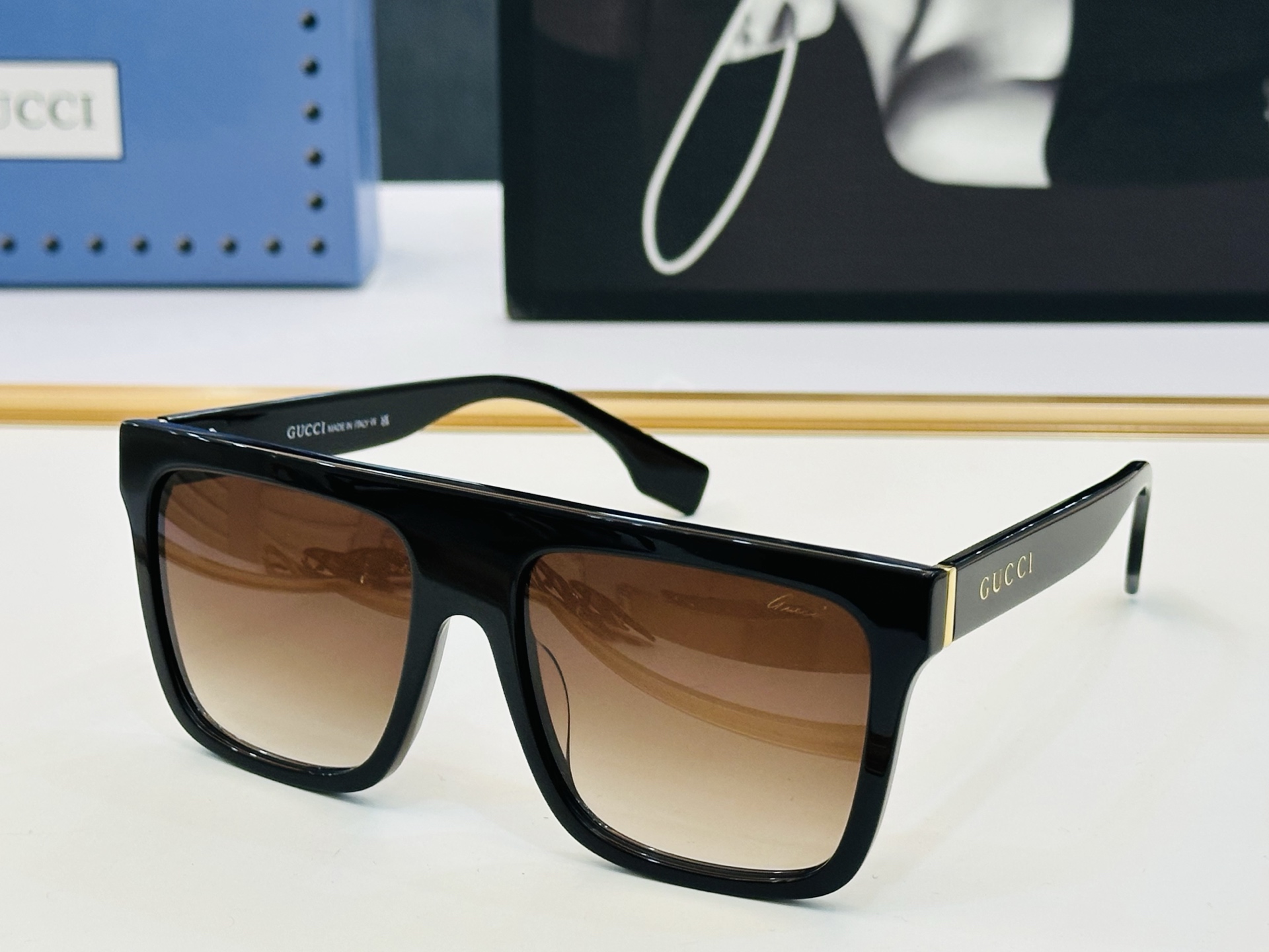 爆款 到货GUCC*  古家 GG1878S Size：57口18-145 经典板材框 悠闲C 🎈超经典