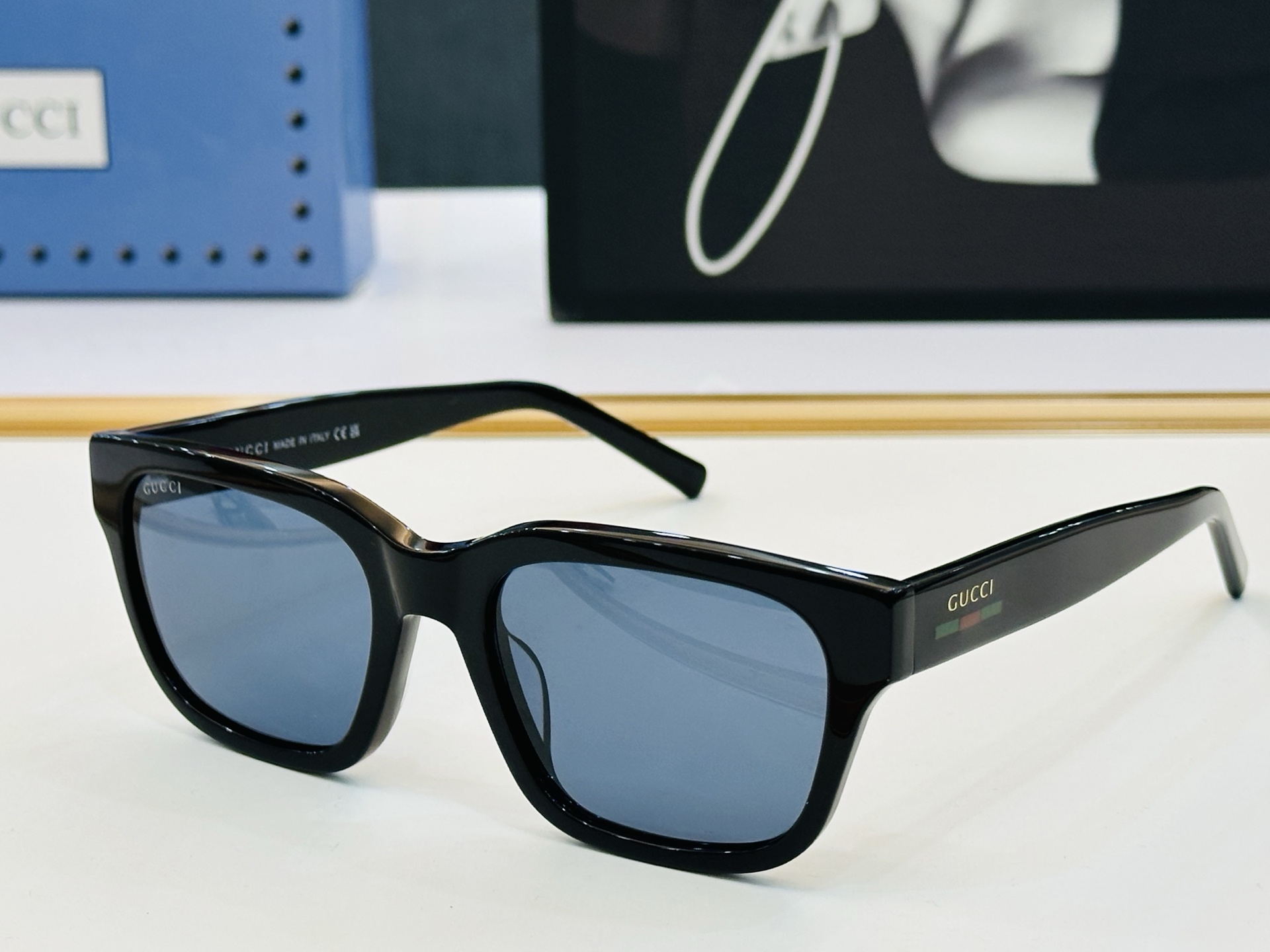 🔺GUCC*🔻 古家GG1857S Size：52口21-145 原版墨镜搭配镜框🔝🔝时尚靓丽 L个性十