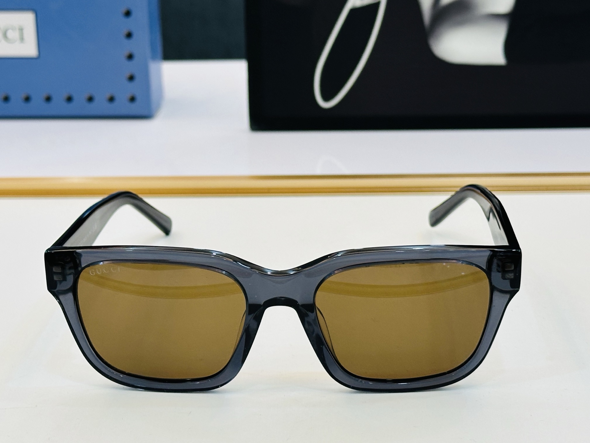 🔺GUCC*🔻 古家GG1857S Size：52口21-145 原版墨镜搭配镜框🔝🔝时尚靓丽 L个性十
