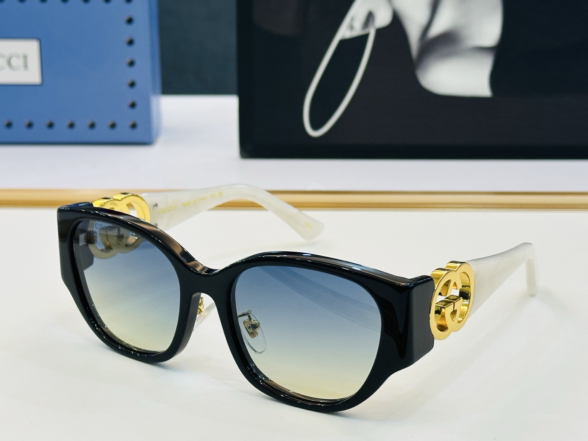 GUCC* 古家 GG1912SA 🐝🐝系列 Size：55口19-140 🍁🍁 C超绝品质太阳镜 。