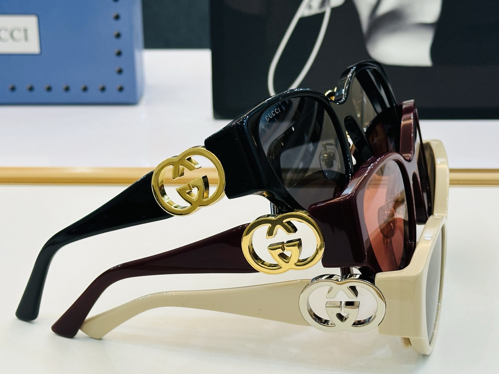 GUCC* 古家 GG1912SA 🐝🐝系列 Size：55口19-140 🍁🍁 C超绝品质太阳镜 。