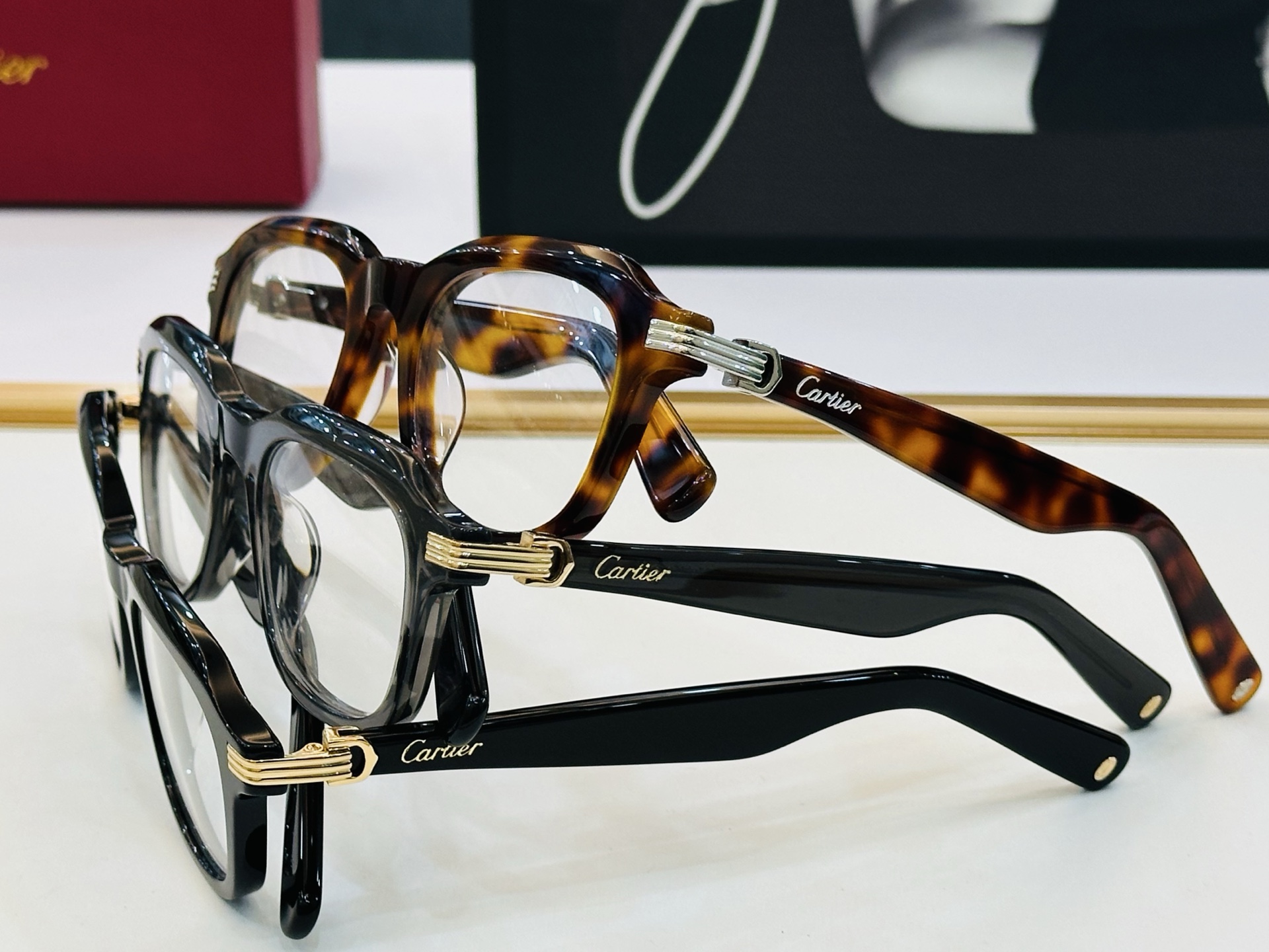 Cartier-卡家 🎁CT0536S Size：48口22-145 不挑脸型 简约大气 时尚休闲👌👃C