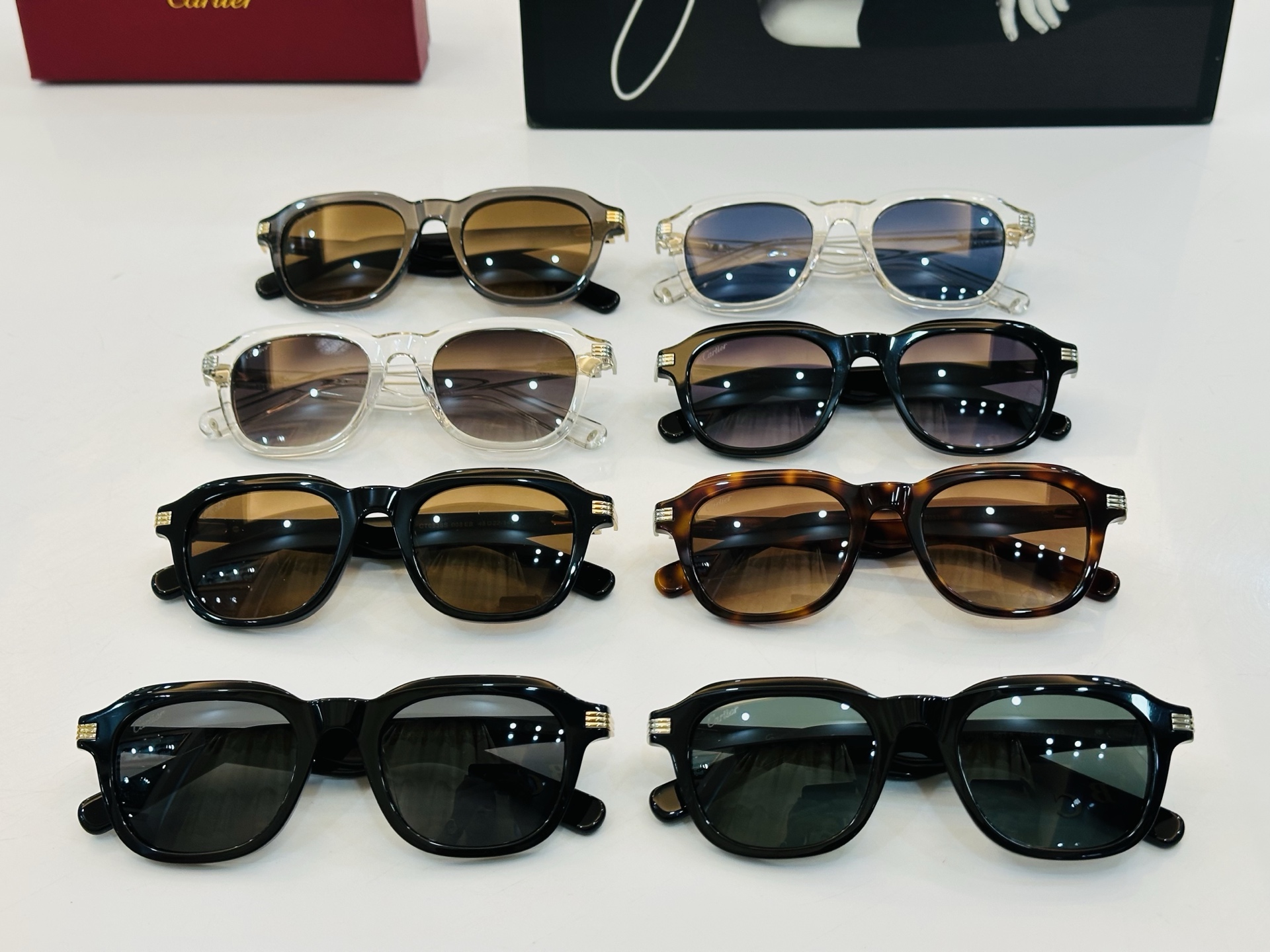 Cartier-卡家 🎁CT0536S Size：48口22-145 不挑脸型 简约大气 时尚休闲👌👃C