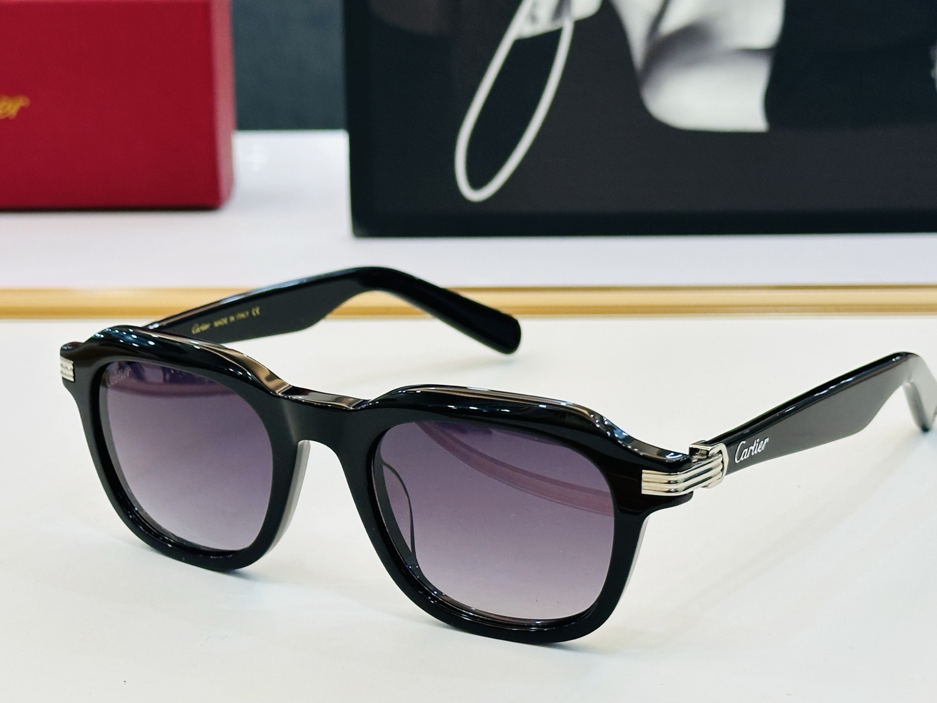 Cartier-卡家 🎁CT0536S Size：48口22-145 不挑脸型 简约大气 时尚休闲👌👃C