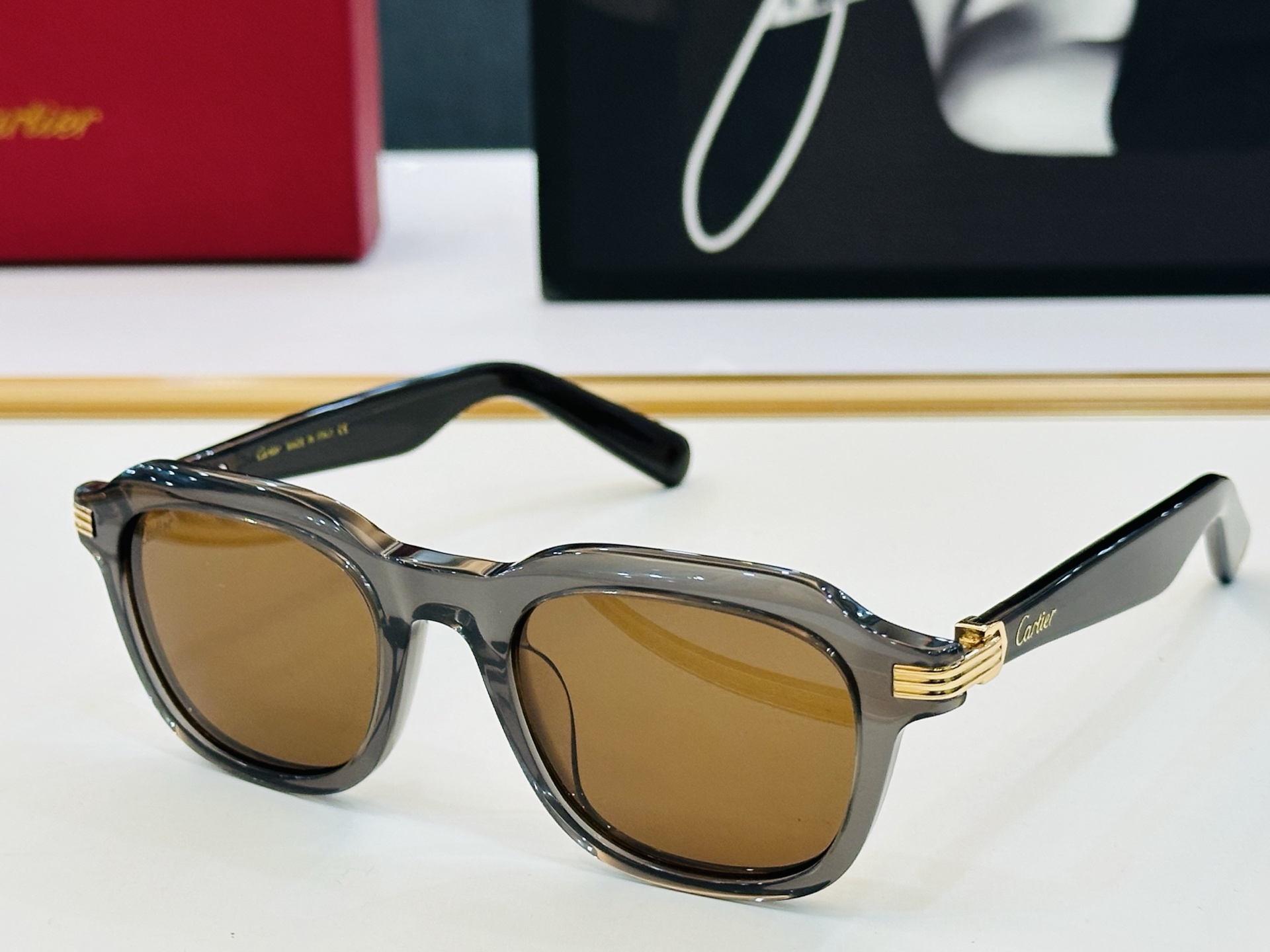 Cartier-卡家 🎁CT0536S Size：48口22-145 不挑脸型 简约大气 时尚休闲👌👃C