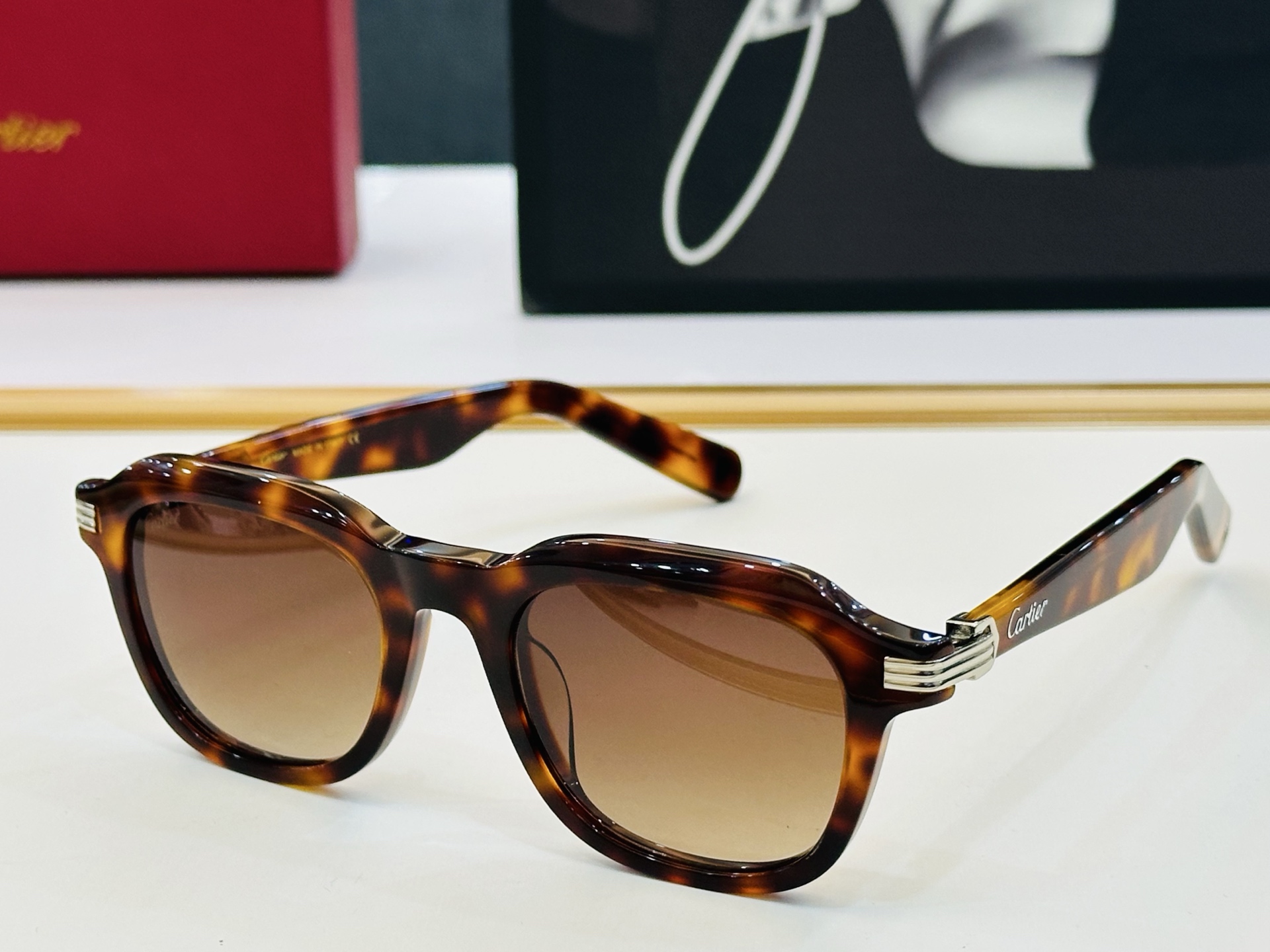 Cartier-卡家 🎁CT0536S Size：48口22-145 不挑脸型 简约大气 时尚休闲👌👃C